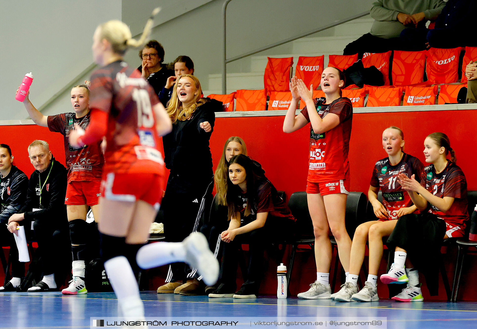 USM F16 Steg 3 Skövde HF 1-Huddinge HK 28-15,dam,Skövde Idrottshall,Skövde,Sverige,Ungdoms-SM,Handboll,2025,360974