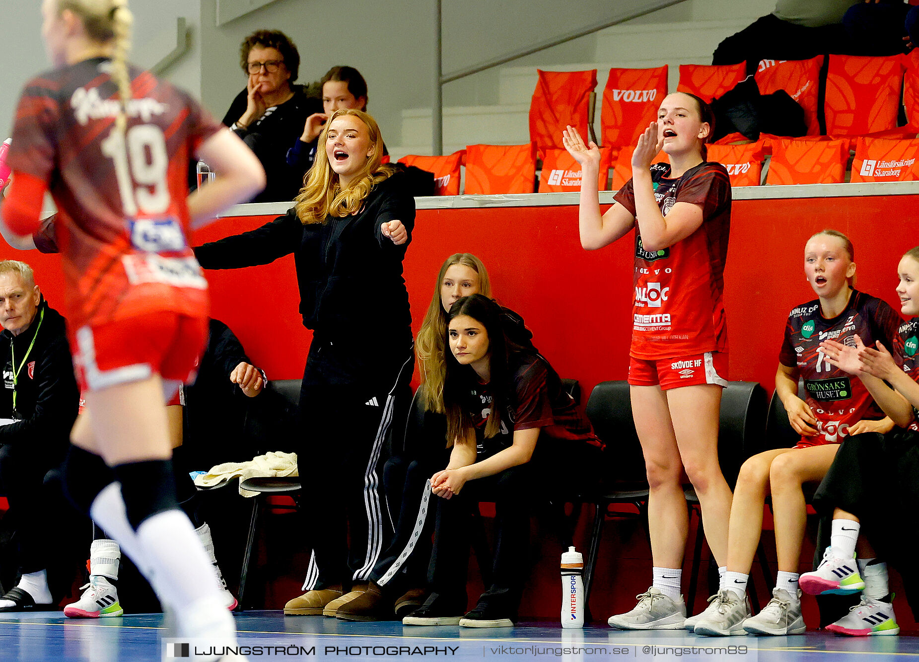 USM F16 Steg 3 Skövde HF 1-Huddinge HK 28-15,dam,Skövde Idrottshall,Skövde,Sverige,Ungdoms-SM,Handboll,2025,360975