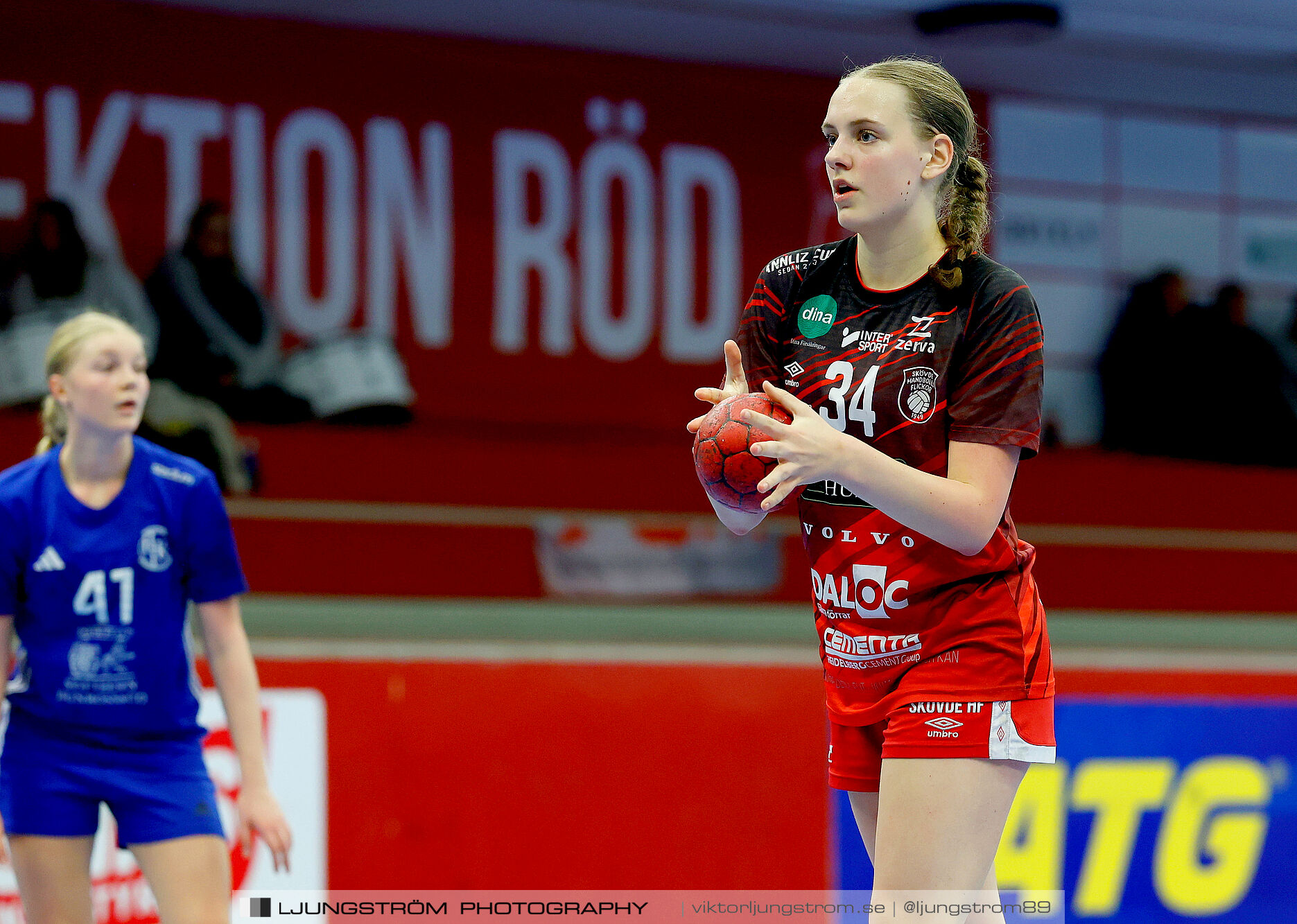 USM F16 Steg 3 Skövde HF 1-Huddinge HK 28-15,dam,Skövde Idrottshall,Skövde,Sverige,Ungdoms-SM,Handboll,2025,360991