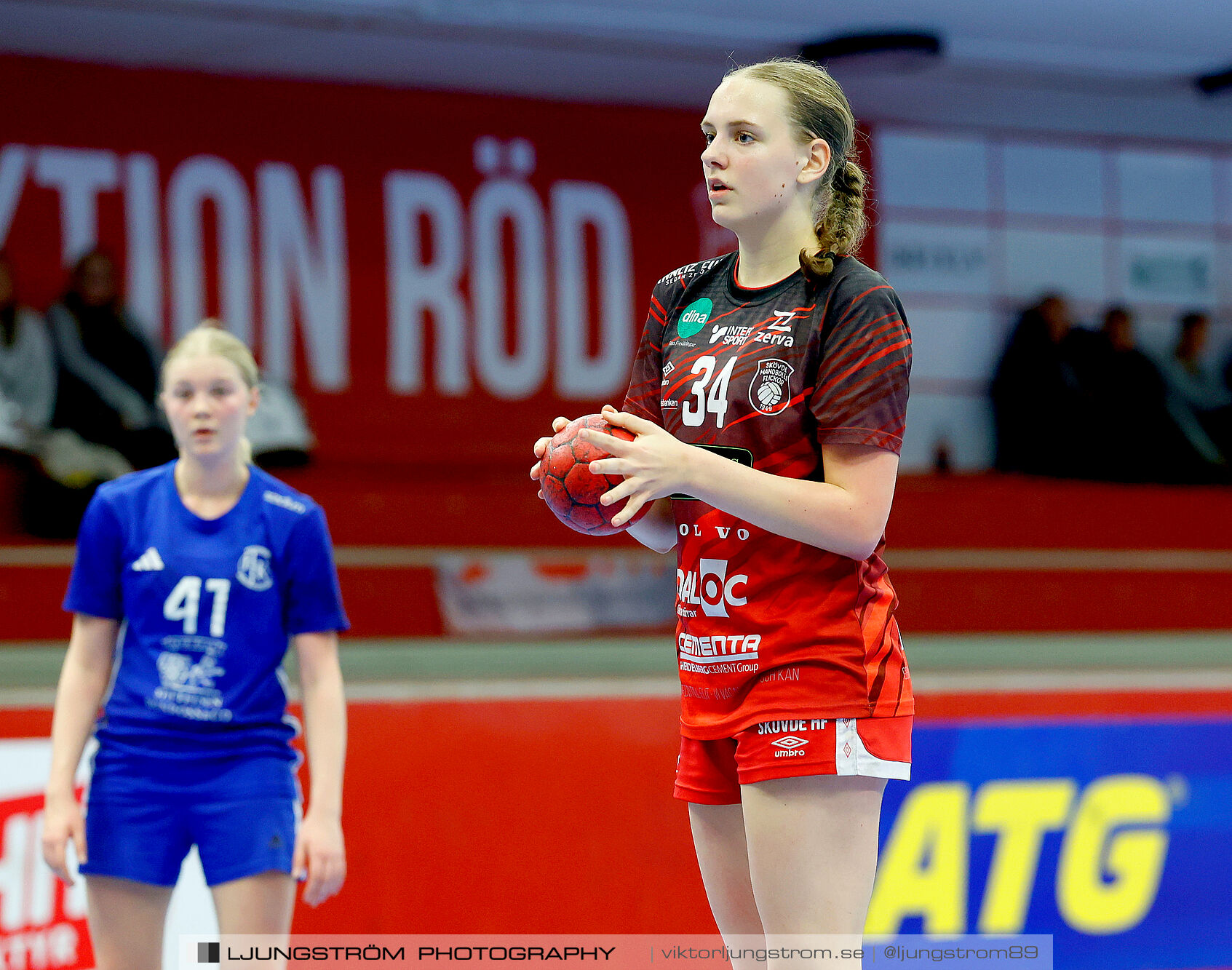 USM F16 Steg 3 Skövde HF 1-Huddinge HK 28-15,dam,Skövde Idrottshall,Skövde,Sverige,Ungdoms-SM,Handboll,2025,360992
