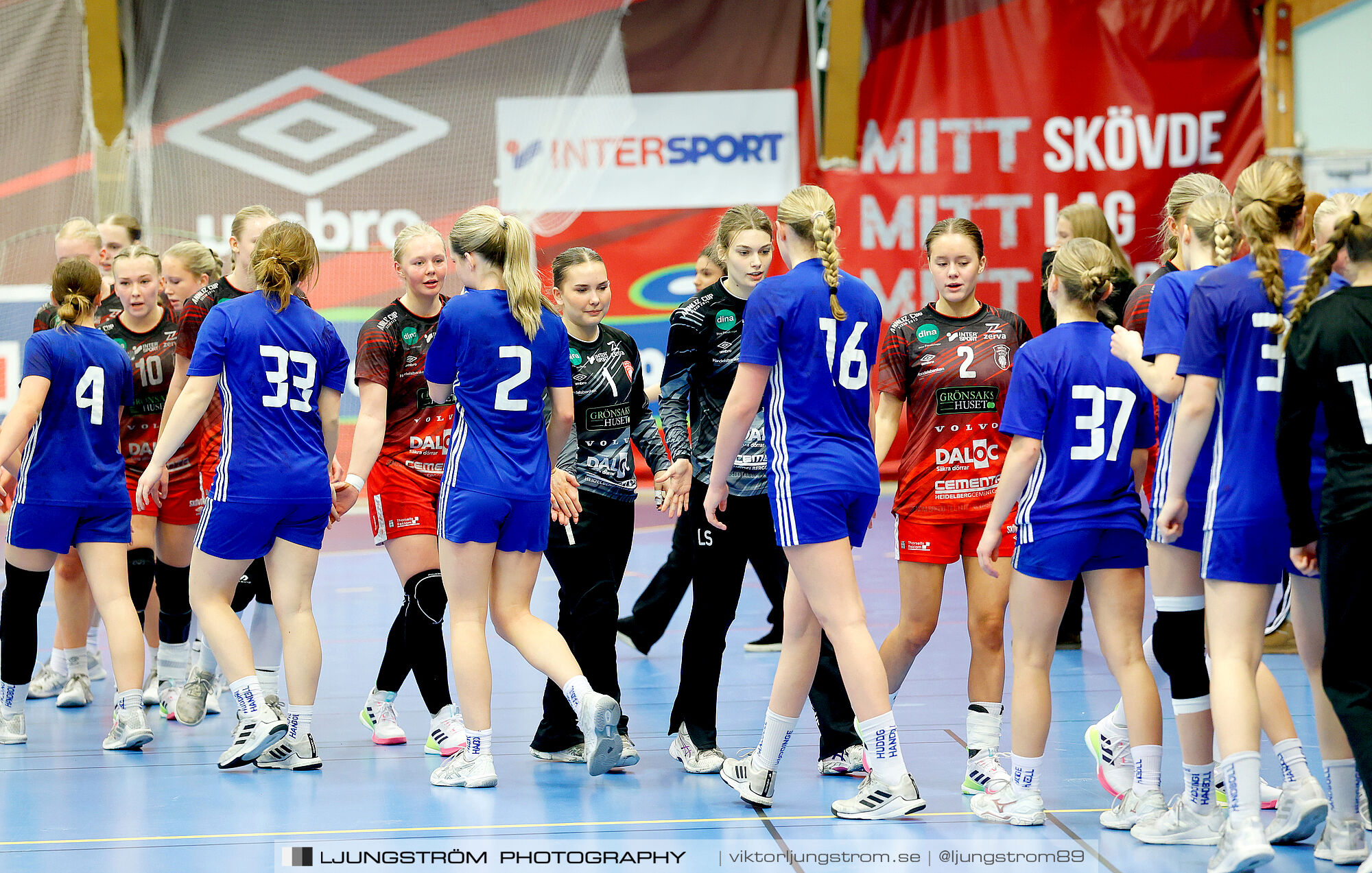 USM F16 Steg 3 Skövde HF 1-Huddinge HK 28-15,dam,Skövde Idrottshall,Skövde,Sverige,Ungdoms-SM,Handboll,2025,361008