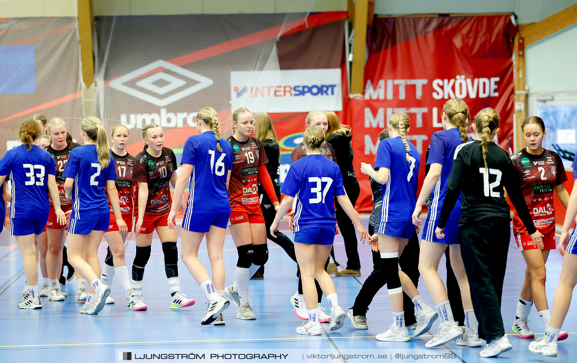 USM F16 Steg 3 Skövde HF 1-Huddinge HK 28-15,dam,Skövde Idrottshall,Skövde,Sverige,Ungdoms-SM,Handboll,2025,361010