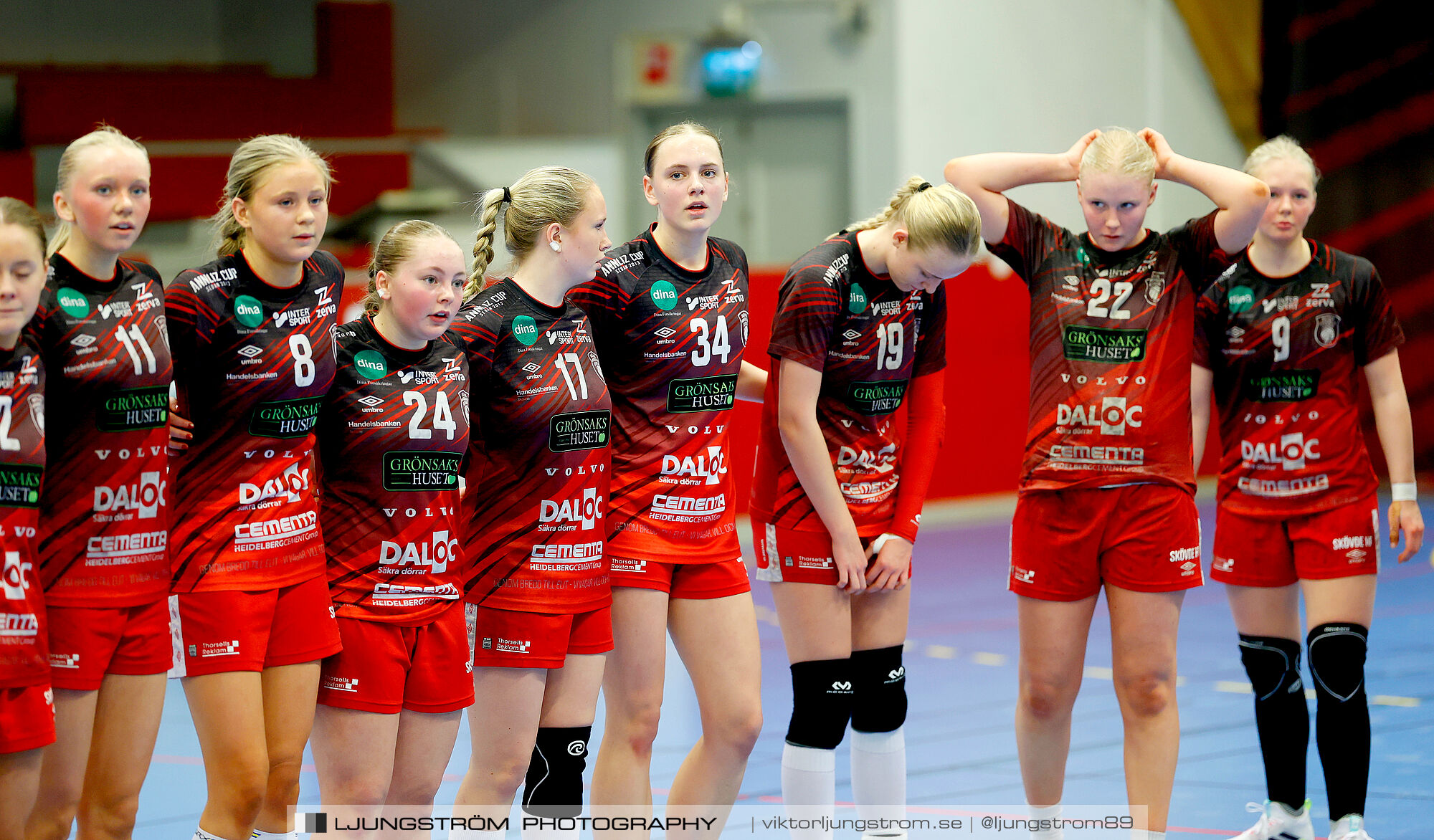 USM F16 Steg 3 Skövde HF 1-Huddinge HK 28-15,dam,Skövde Idrottshall,Skövde,Sverige,Ungdoms-SM,Handboll,2025,361021