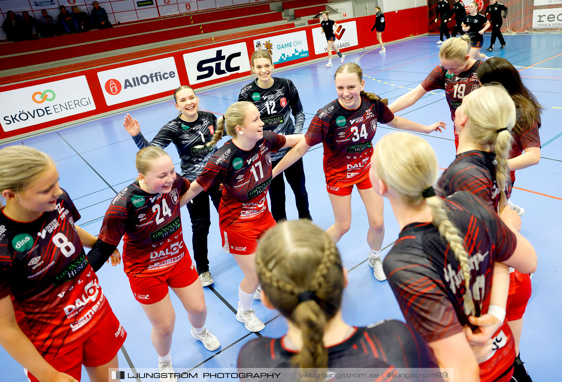 USM F16 Steg 3 Skövde HF 1-Huddinge HK 28-15,dam,Skövde Idrottshall,Skövde,Sverige,Ungdoms-SM,Handboll,2025,361052