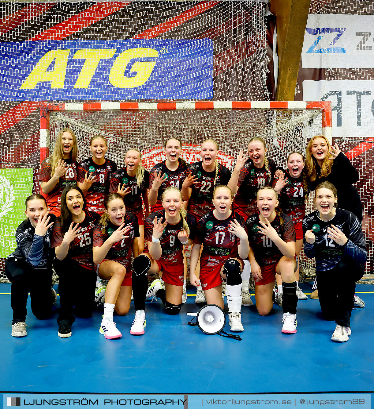 USM F16 Steg 3 Skövde HF 1-Huddinge HK 28-15,dam,Skövde Idrottshall,Skövde,Sverige,Ungdoms-SM,Handboll,2025,361064