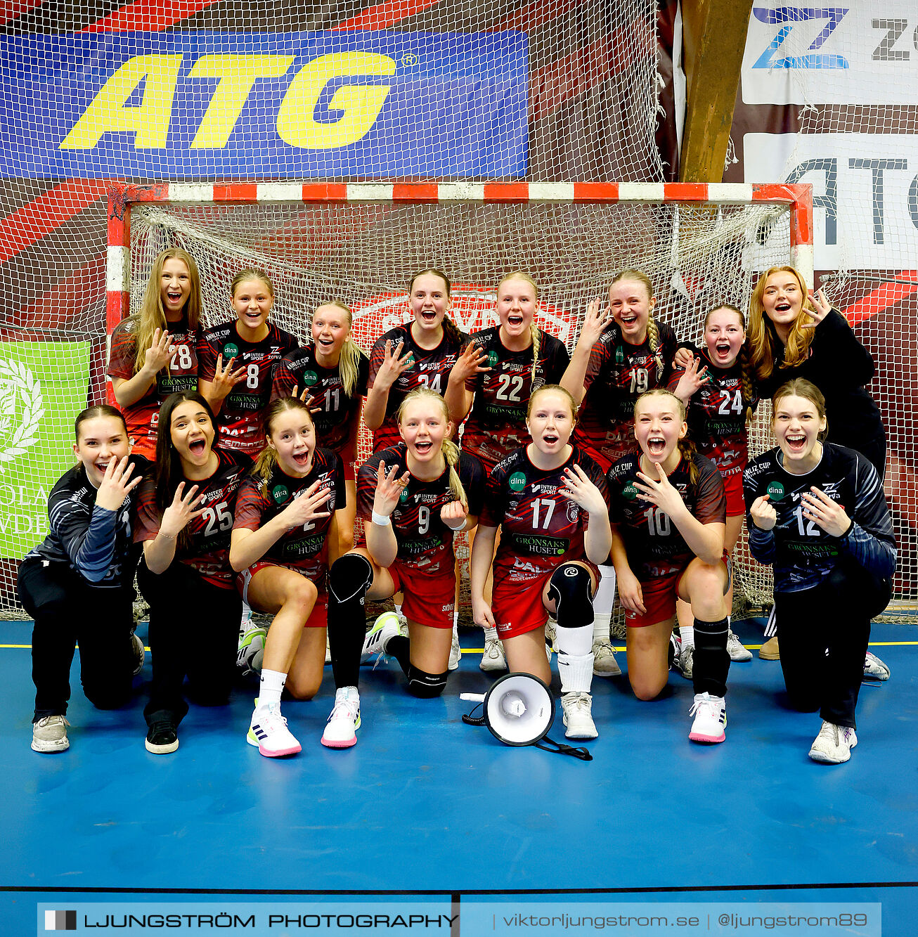 USM F16 Steg 3 Skövde HF 1-Huddinge HK 28-15,dam,Skövde Idrottshall,Skövde,Sverige,Ungdoms-SM,Handboll,2025,361065