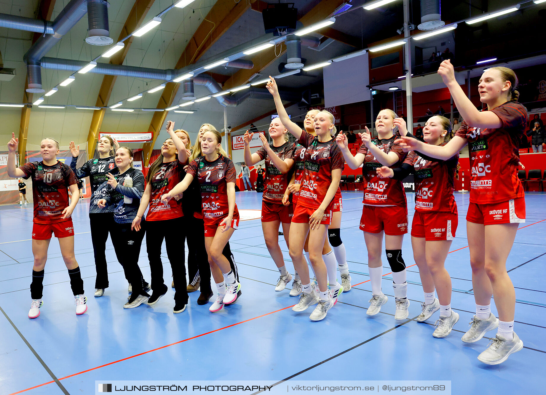 USM F16 Steg 3 Skövde HF 1-Huddinge HK 28-15,dam,Skövde Idrottshall,Skövde,Sverige,Ungdoms-SM,Handboll,2025,361080