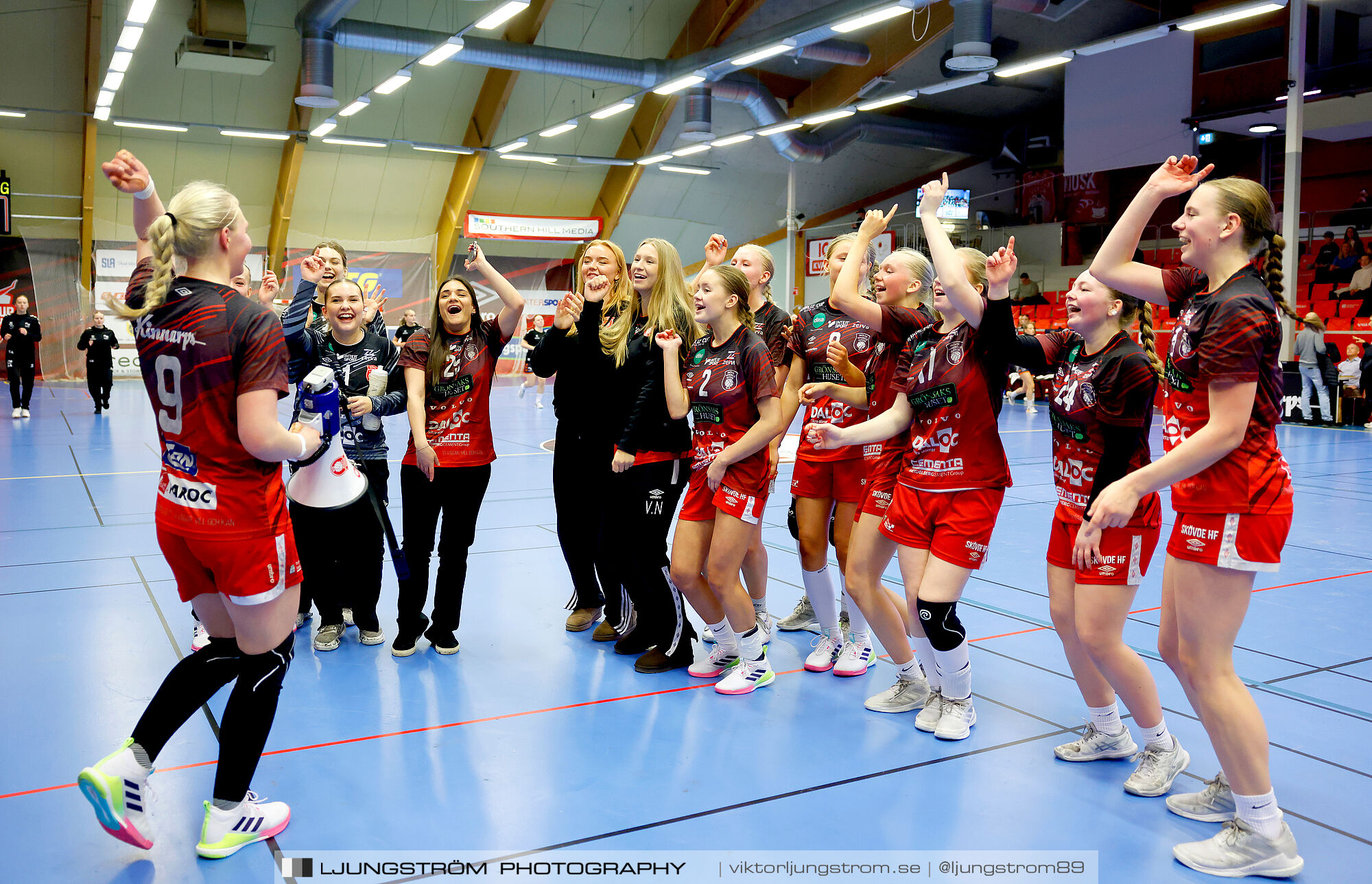 USM F16 Steg 3 Skövde HF 1-Huddinge HK 28-15,dam,Skövde Idrottshall,Skövde,Sverige,Ungdoms-SM,Handboll,2025,361083