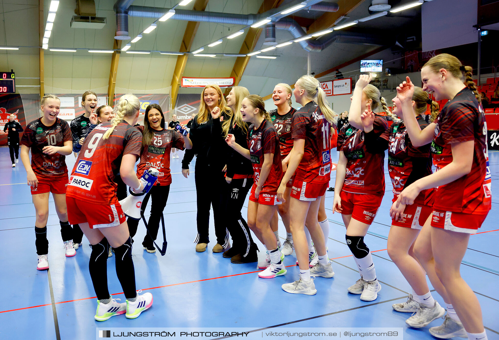 USM F16 Steg 3 Skövde HF 1-Huddinge HK 28-15,dam,Skövde Idrottshall,Skövde,Sverige,Ungdoms-SM,Handboll,2025,361085