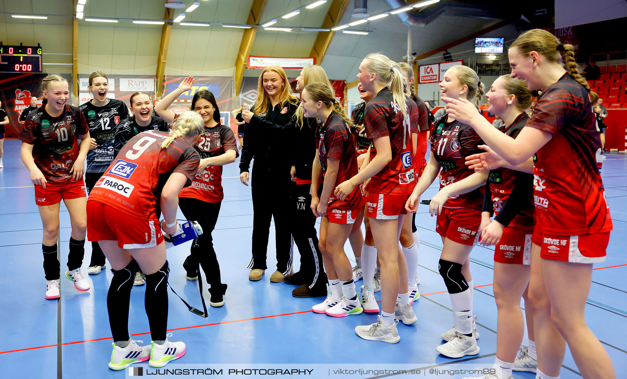USM F16 Steg 3 Skövde HF 1-Huddinge HK 28-15,dam,Skövde Idrottshall,Skövde,Sverige,Ungdoms-SM,Handboll,2025,361086