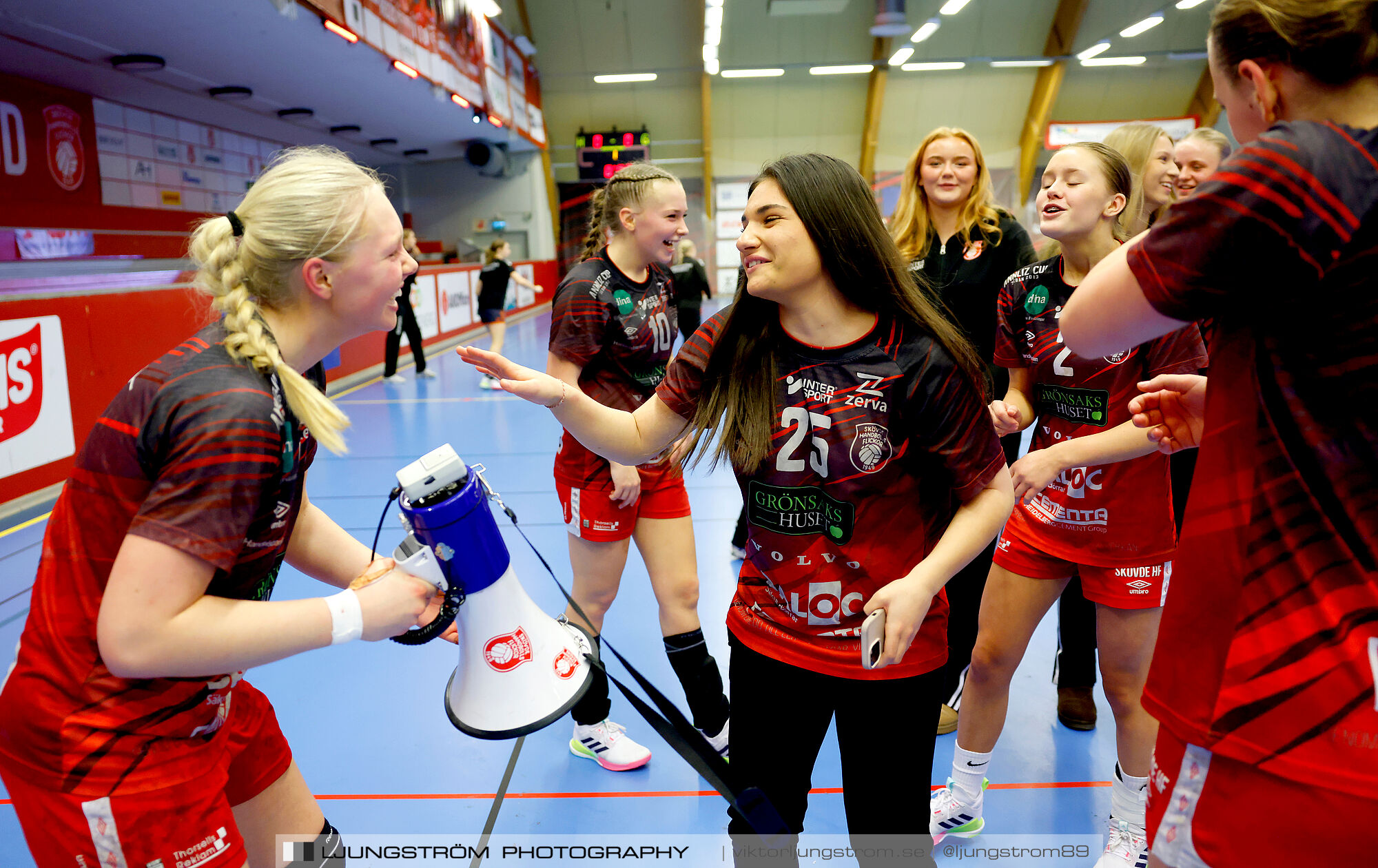 USM F16 Steg 3 Skövde HF 1-Huddinge HK 28-15,dam,Skövde Idrottshall,Skövde,Sverige,Ungdoms-SM,Handboll,2025,361088