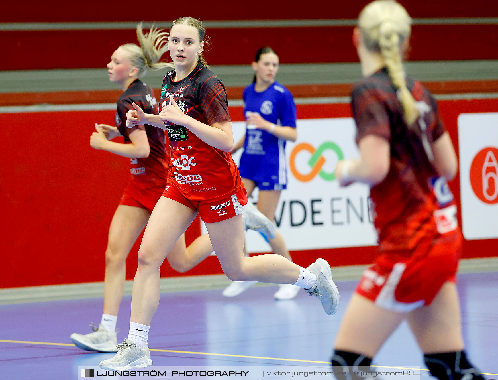 USM F16 Steg 3 Skövde HF 1-Huddinge HK 28-15,dam,Skövde Idrottshall,Skövde,Sverige,Ungdoms-SM,Handboll,2025,361172