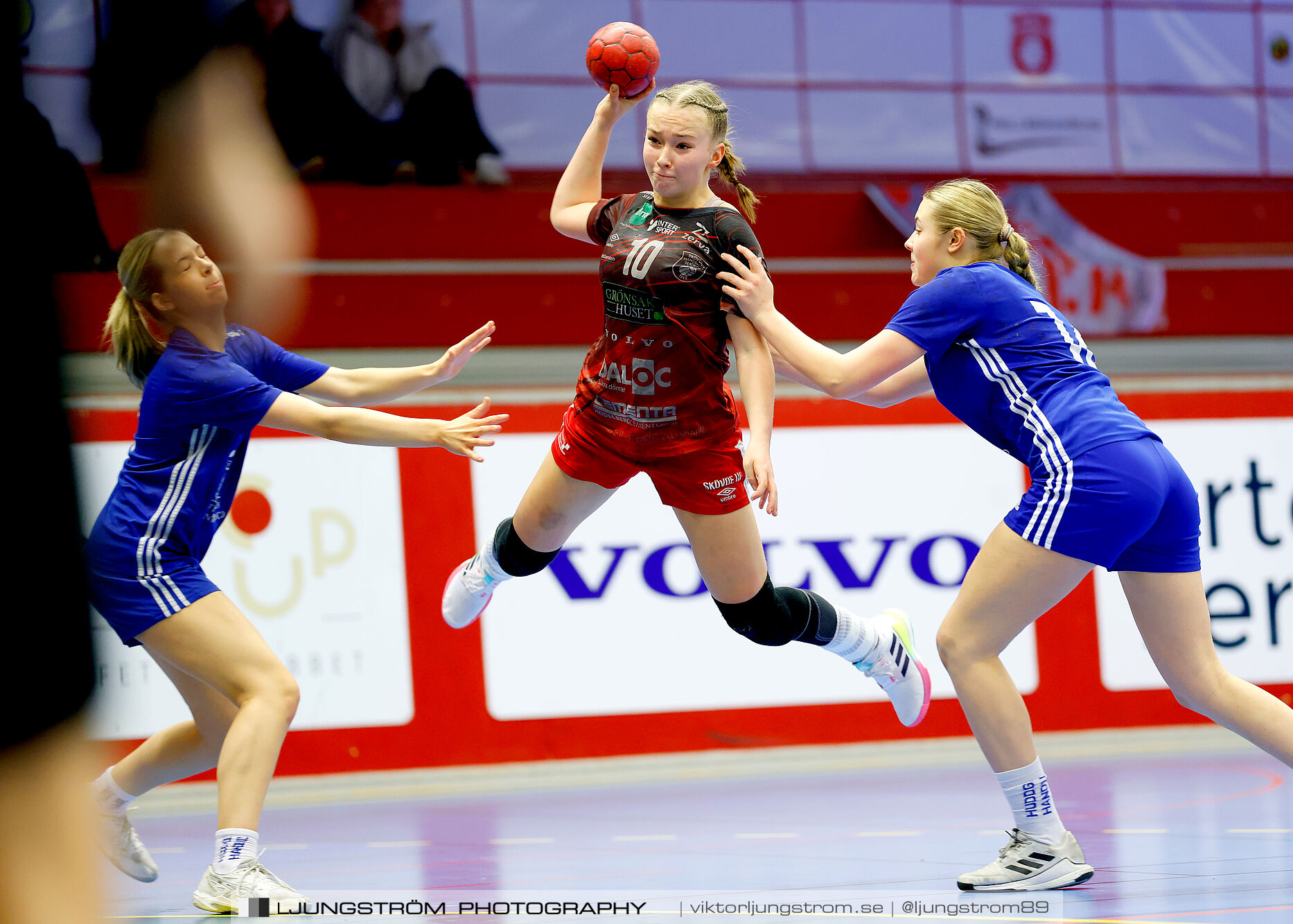 USM F16 Steg 3 Skövde HF 1-Huddinge HK 28-15,dam,Skövde Idrottshall,Skövde,Sverige,Ungdoms-SM,Handboll,2025,361199