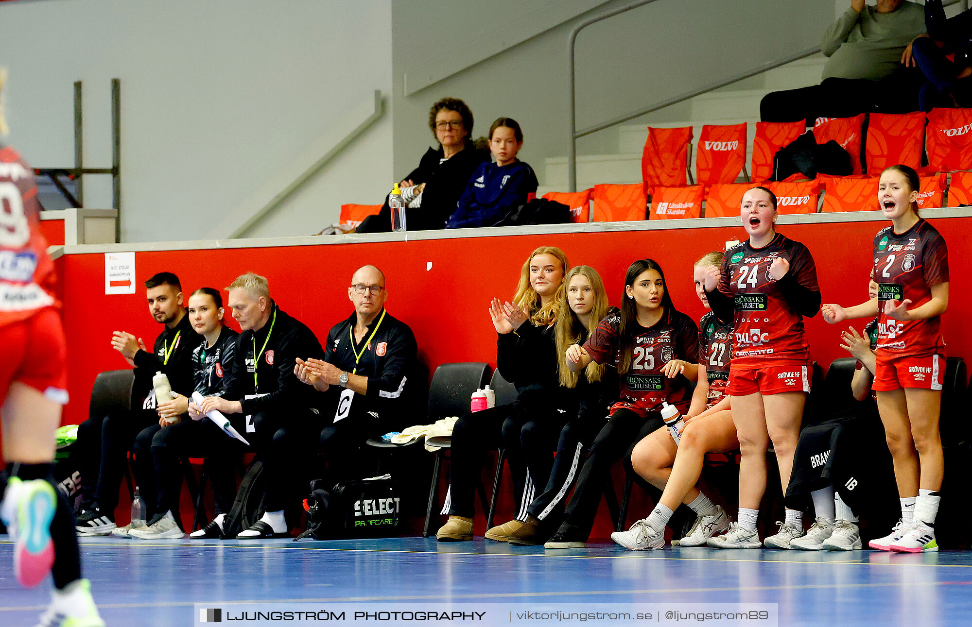 USM F16 Steg 3 Skövde HF 1-Huddinge HK 28-15,dam,Skövde Idrottshall,Skövde,Sverige,Ungdoms-SM,Handboll,2025,361237
