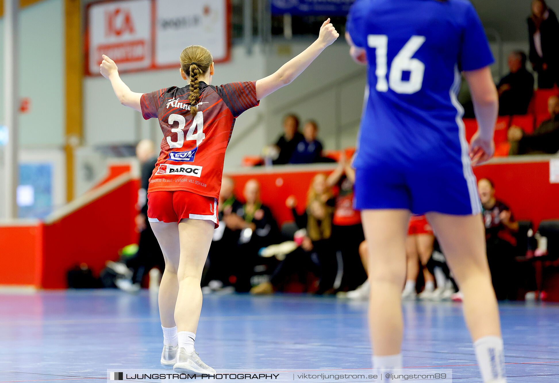 USM F16 Steg 3 Skövde HF 1-Huddinge HK 28-15,dam,Skövde Idrottshall,Skövde,Sverige,Ungdoms-SM,Handboll,2025,361239