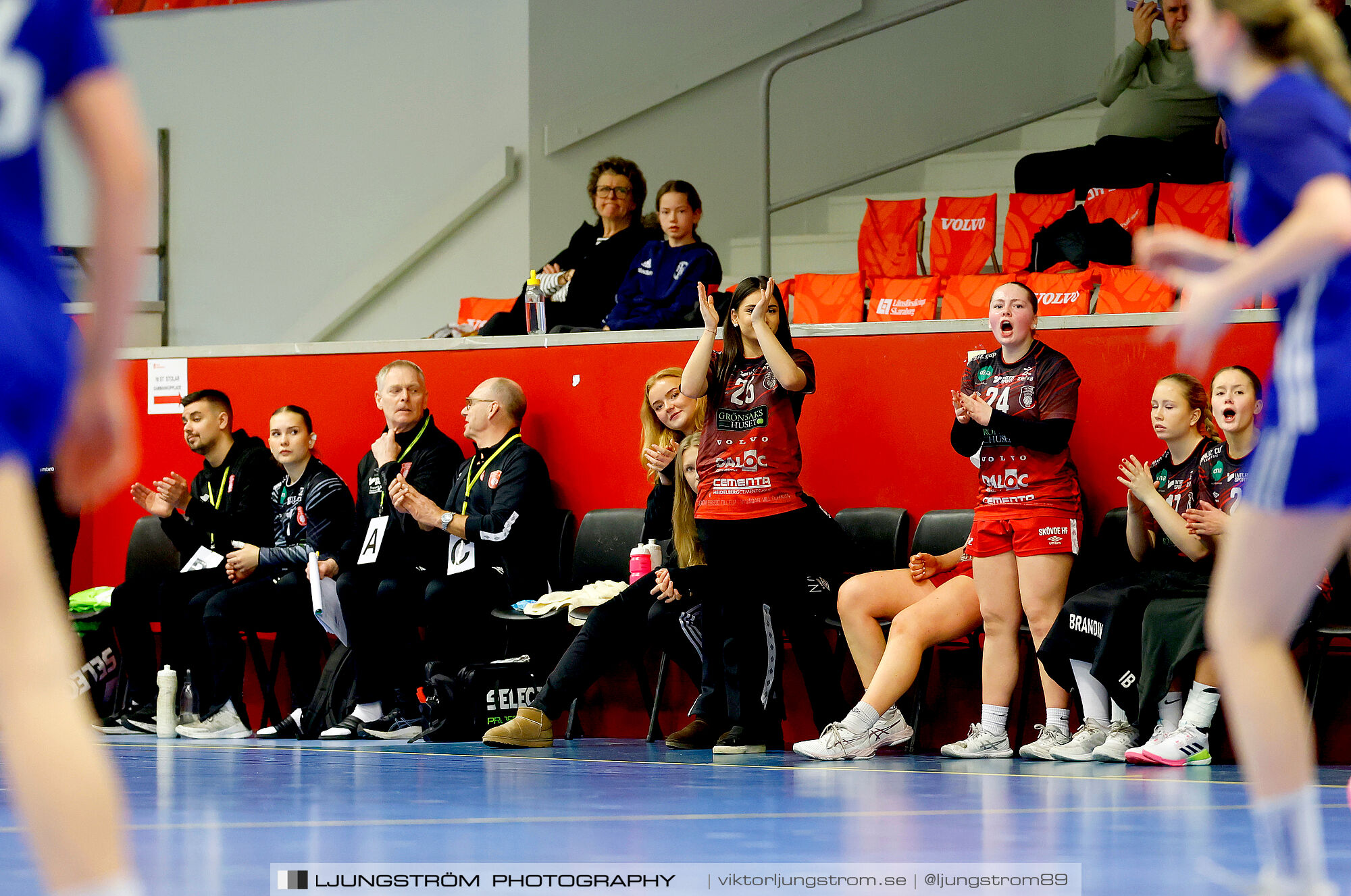 USM F16 Steg 3 Skövde HF 1-Huddinge HK 28-15,dam,Skövde Idrottshall,Skövde,Sverige,Ungdoms-SM,Handboll,2025,361240