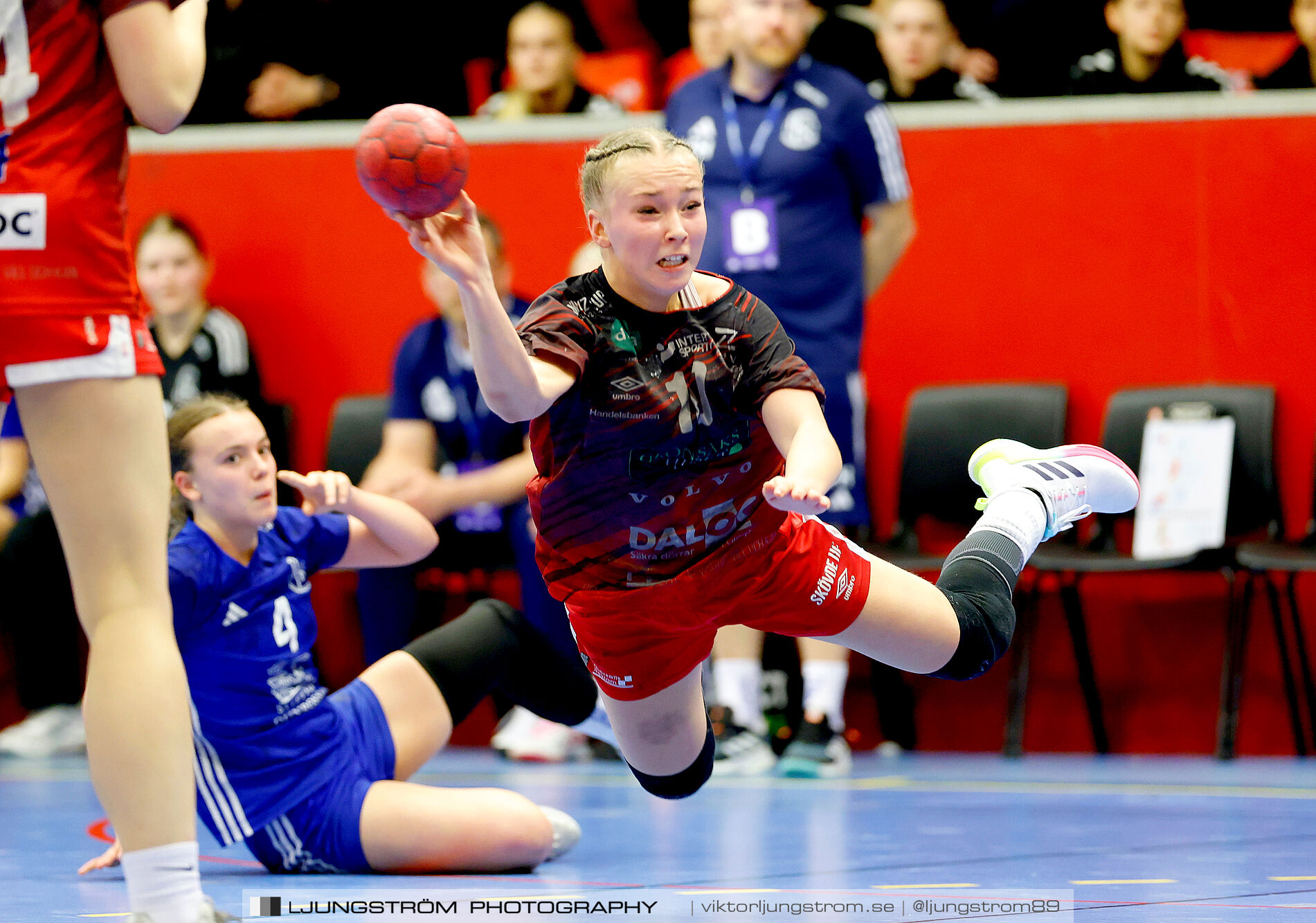 USM F16 Steg 3 Skövde HF 1-Huddinge HK 28-15,dam,Skövde Idrottshall,Skövde,Sverige,Ungdoms-SM,Handboll,2025,361244