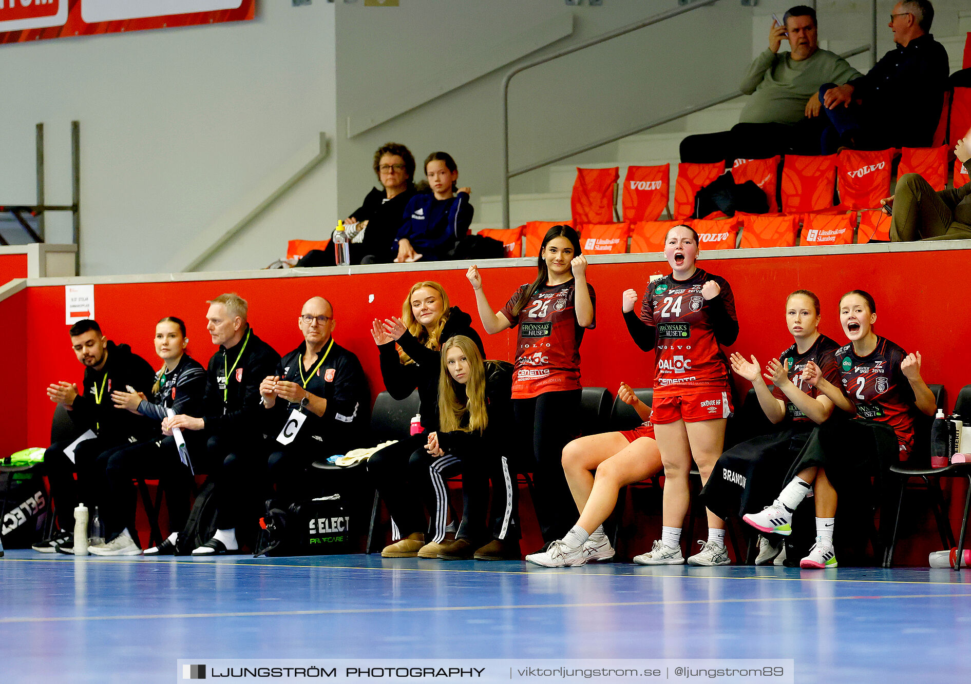 USM F16 Steg 3 Skövde HF 1-Huddinge HK 28-15,dam,Skövde Idrottshall,Skövde,Sverige,Ungdoms-SM,Handboll,2025,361248