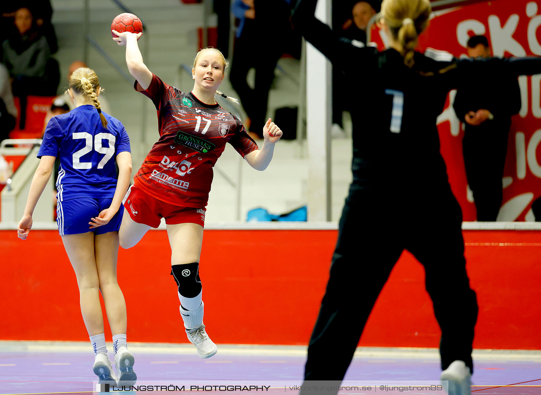 USM F16 Steg 3 Skövde HF 1-Huddinge HK 28-15,dam,Skövde Idrottshall,Skövde,Sverige,Ungdoms-SM,Handboll,2025,361256