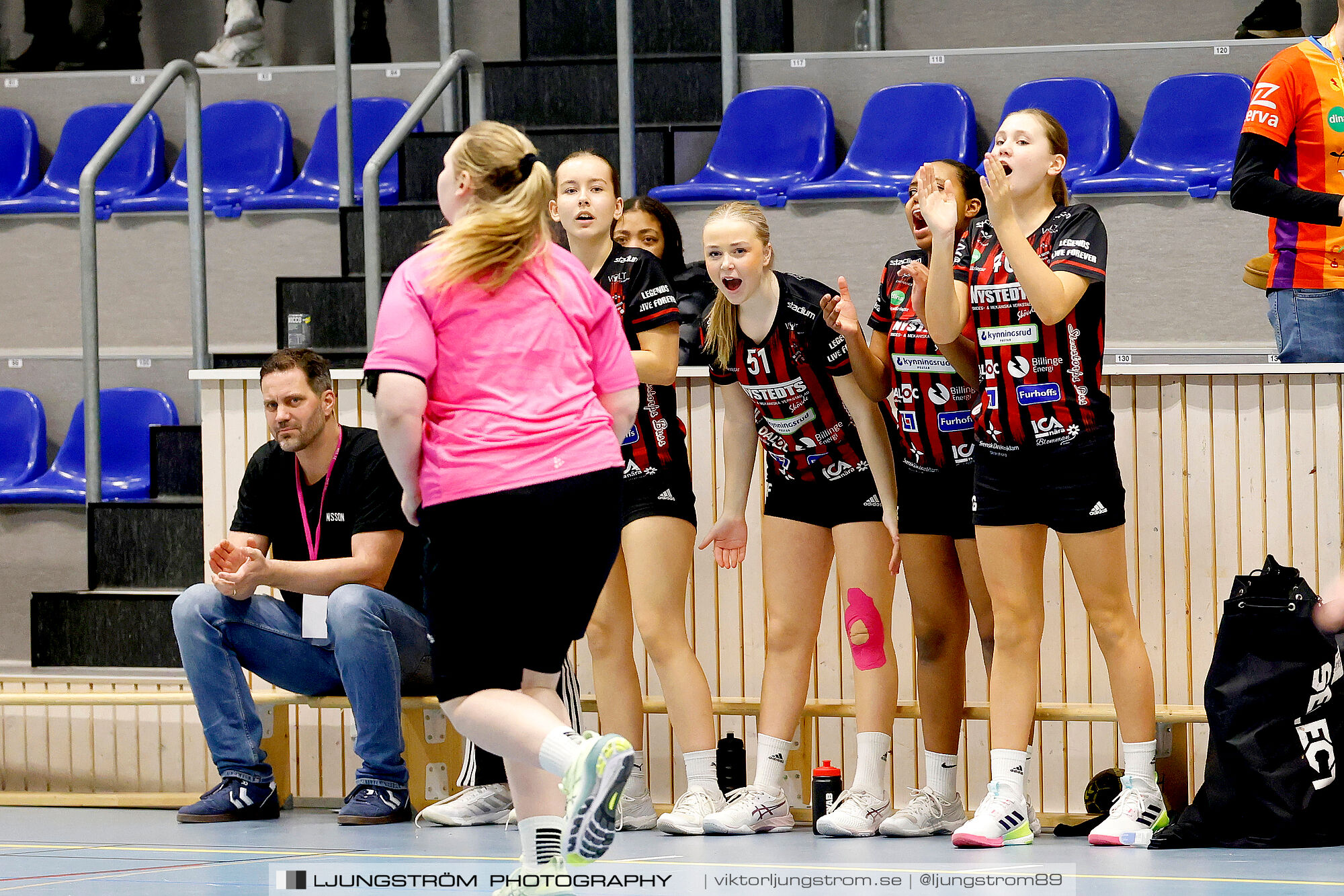 USM F14 Steg 3 HK Country Svart-Eslövs IK 23-19,dam,Kavelbro Arena Skövde,Skövde,Sverige,Ungdoms-SM,Handboll,2025,362302