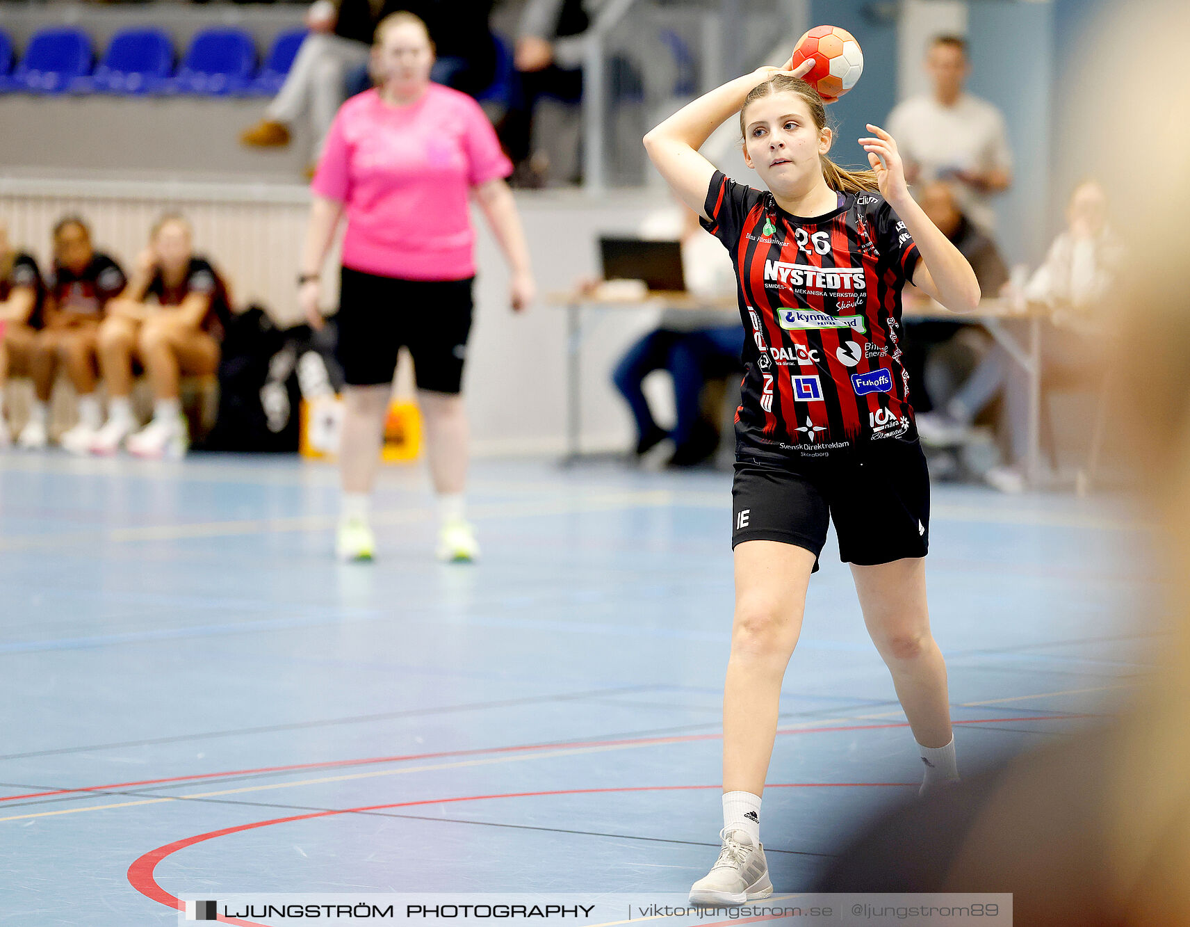 USM F14 Steg 3 HK Country Svart-Eslövs IK 23-19,dam,Kavelbro Arena Skövde,Skövde,Sverige,Ungdoms-SM,Handboll,2025,362303
