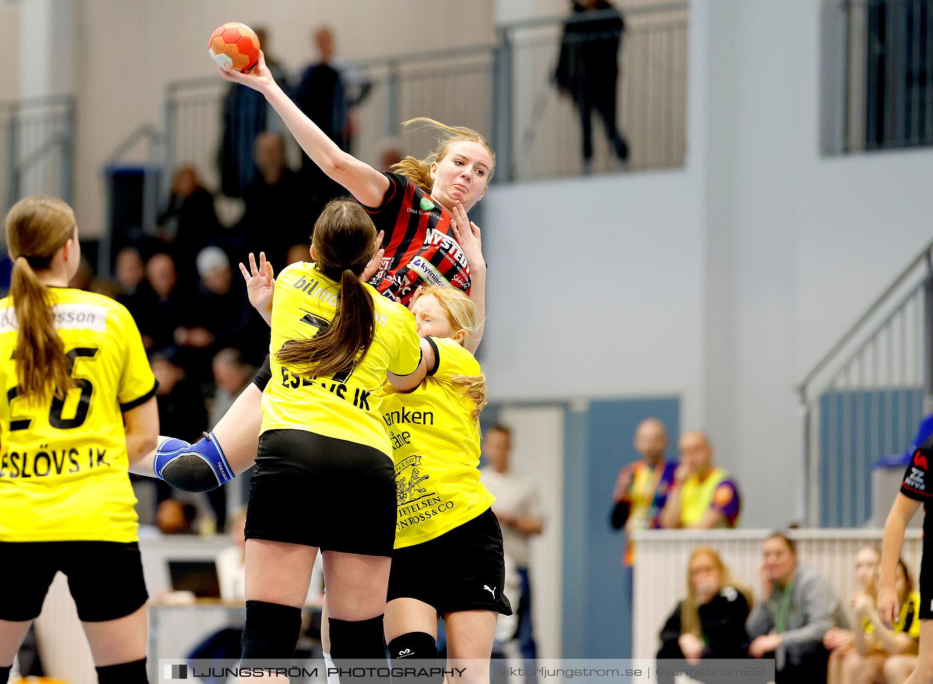 USM F14 Steg 3 HK Country Svart-Eslövs IK 23-19,dam,Kavelbro Arena Skövde,Skövde,Sverige,Ungdoms-SM,Handboll,2025,362317