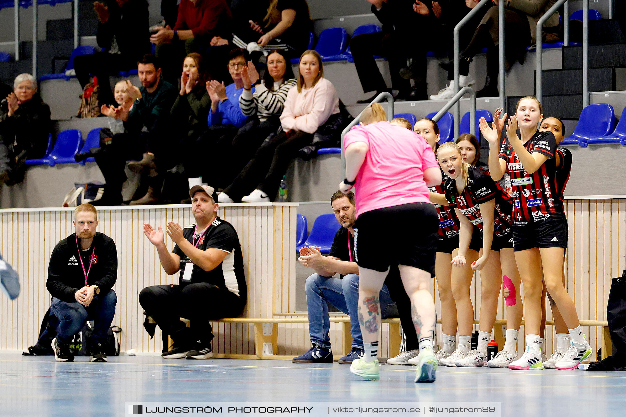 USM F14 Steg 3 HK Country Svart-Eslövs IK 23-19,dam,Kavelbro Arena Skövde,Skövde,Sverige,Ungdoms-SM,Handboll,2025,362329