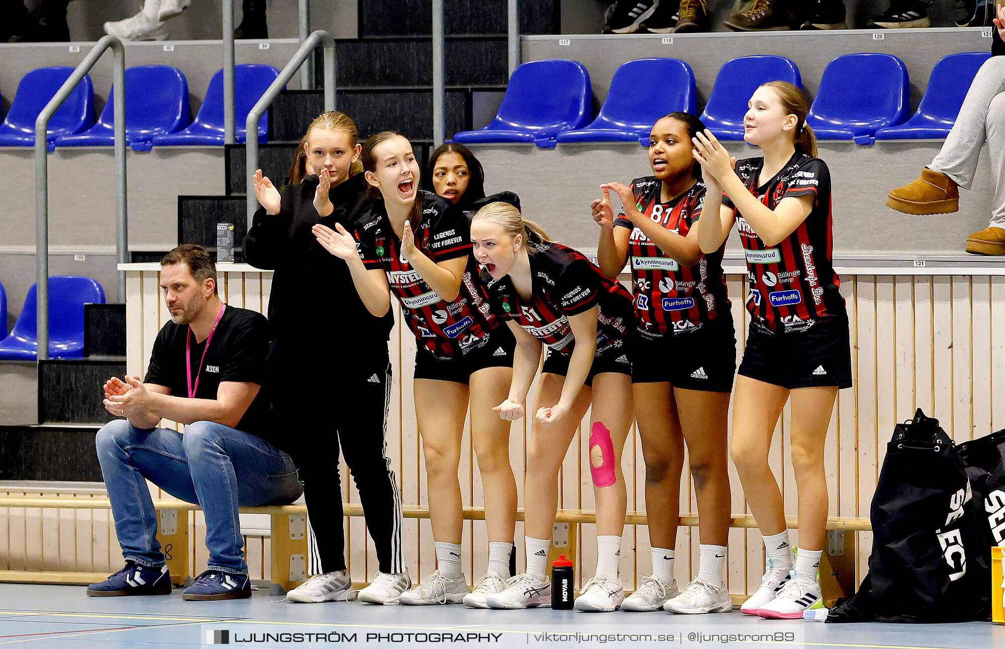 USM F14 Steg 3 HK Country Svart-Eslövs IK 23-19,dam,Kavelbro Arena Skövde,Skövde,Sverige,Ungdoms-SM,Handboll,2025,362342