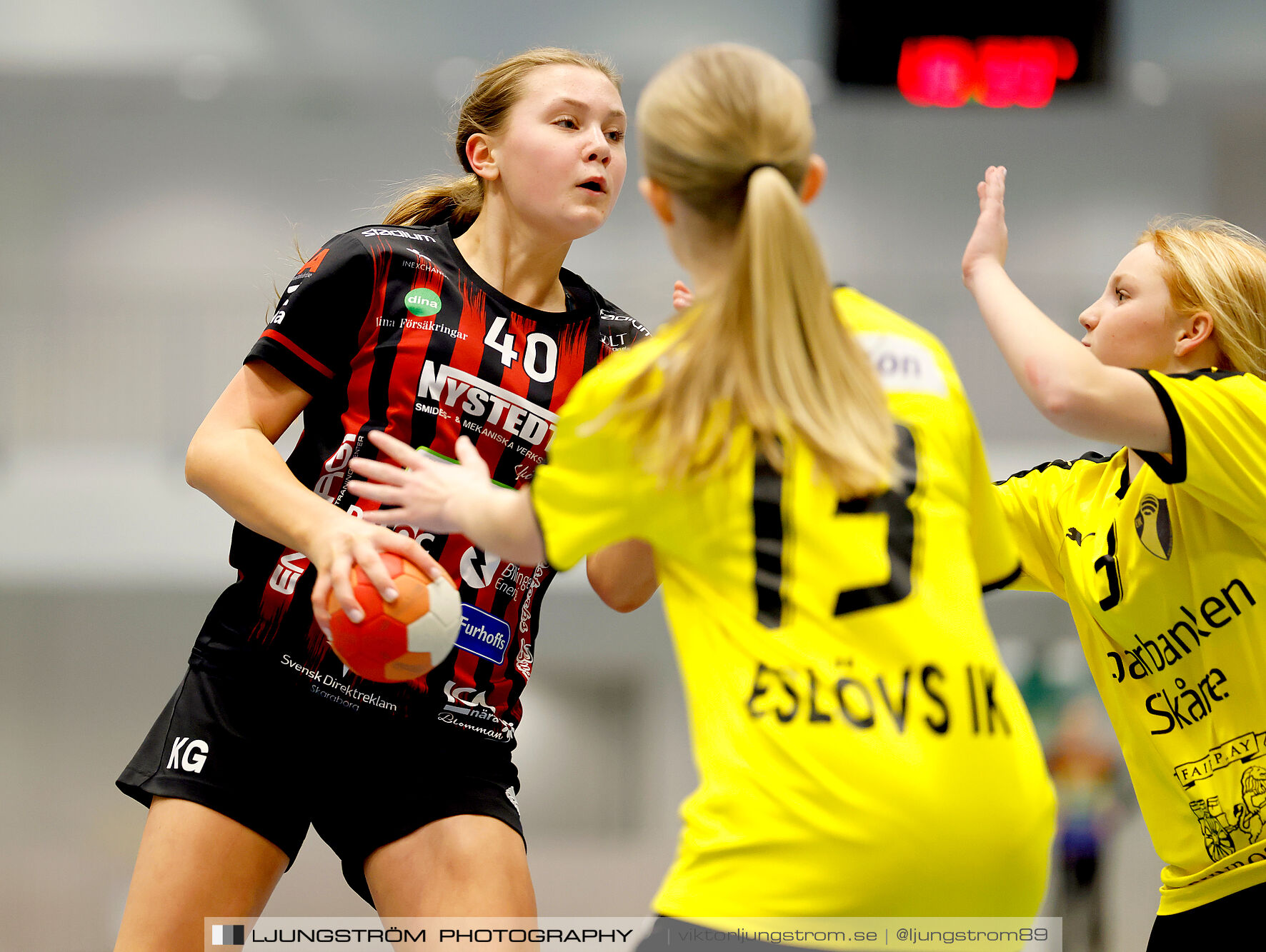 USM F14 Steg 3 HK Country Svart-Eslövs IK 23-19,dam,Kavelbro Arena Skövde,Skövde,Sverige,Ungdoms-SM,Handboll,2025,362364