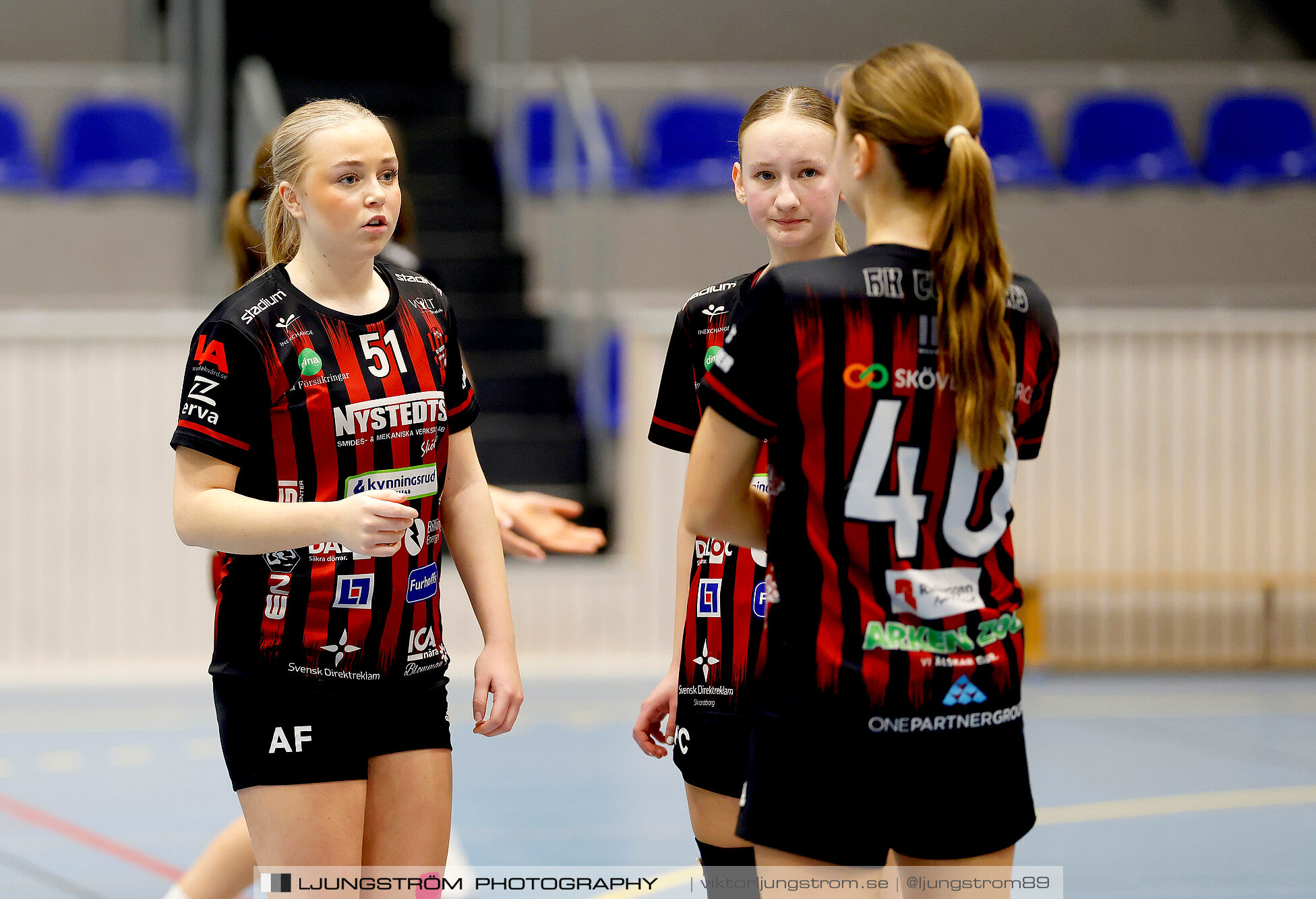 USM F14 Steg 3 HK Country Svart-Eslövs IK 23-19,dam,Kavelbro Arena Skövde,Skövde,Sverige,Ungdoms-SM,Handboll,2025,362380
