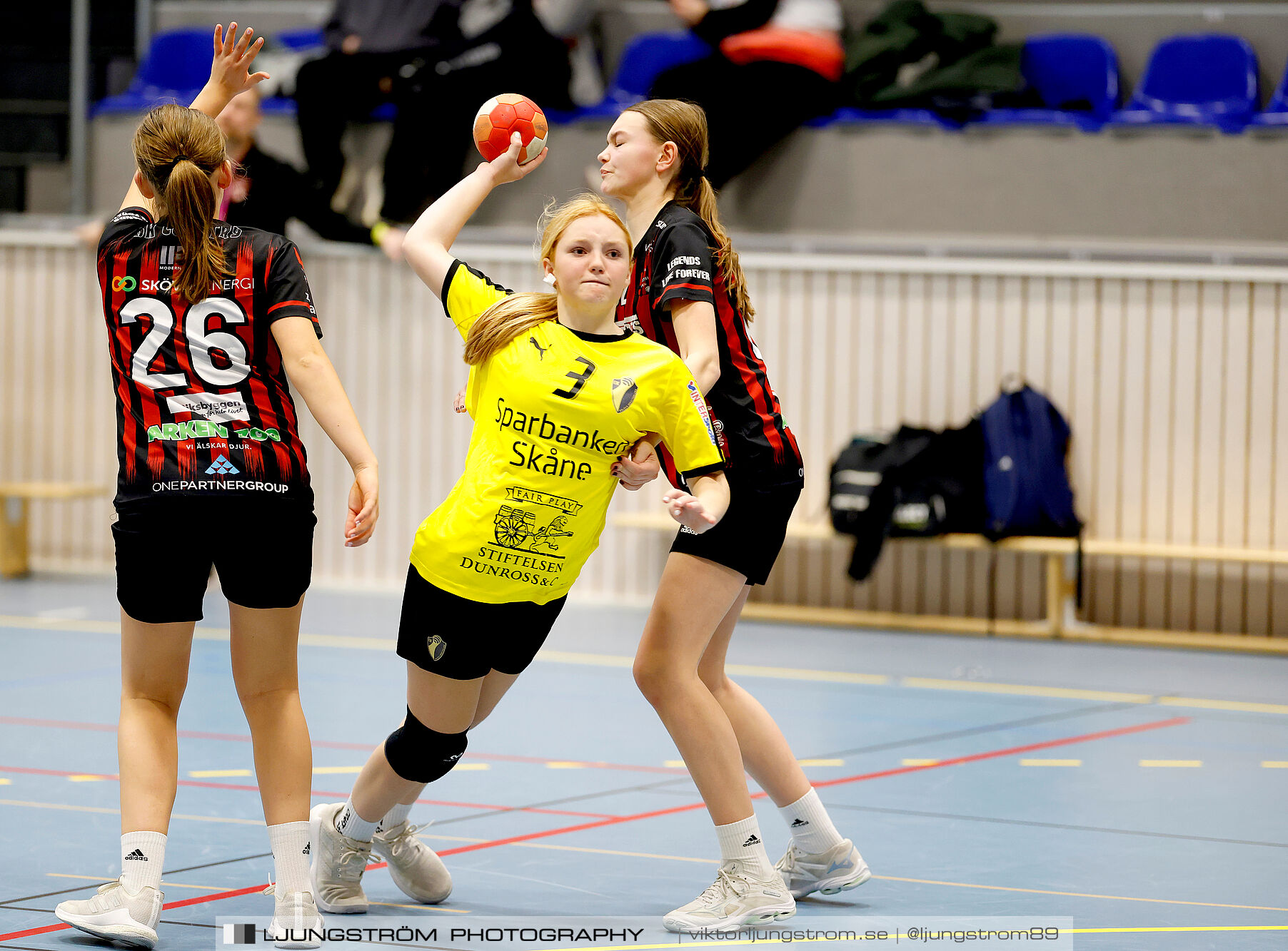 USM F14 Steg 3 HK Country Svart-Eslövs IK 23-19,dam,Kavelbro Arena Skövde,Skövde,Sverige,Ungdoms-SM,Handboll,2025,362385