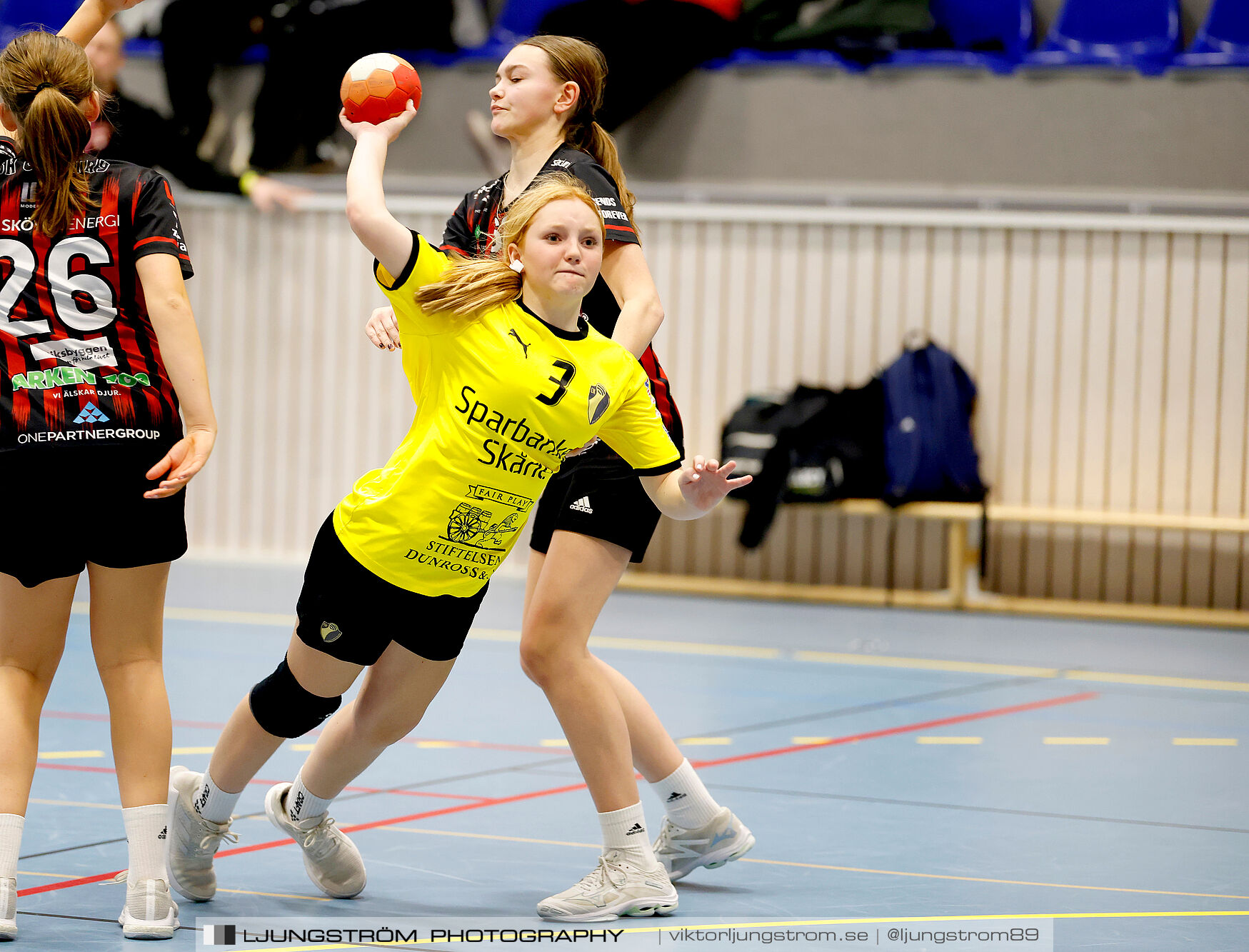 USM F14 Steg 3 HK Country Svart-Eslövs IK 23-19,dam,Kavelbro Arena Skövde,Skövde,Sverige,Ungdoms-SM,Handboll,2025,362386