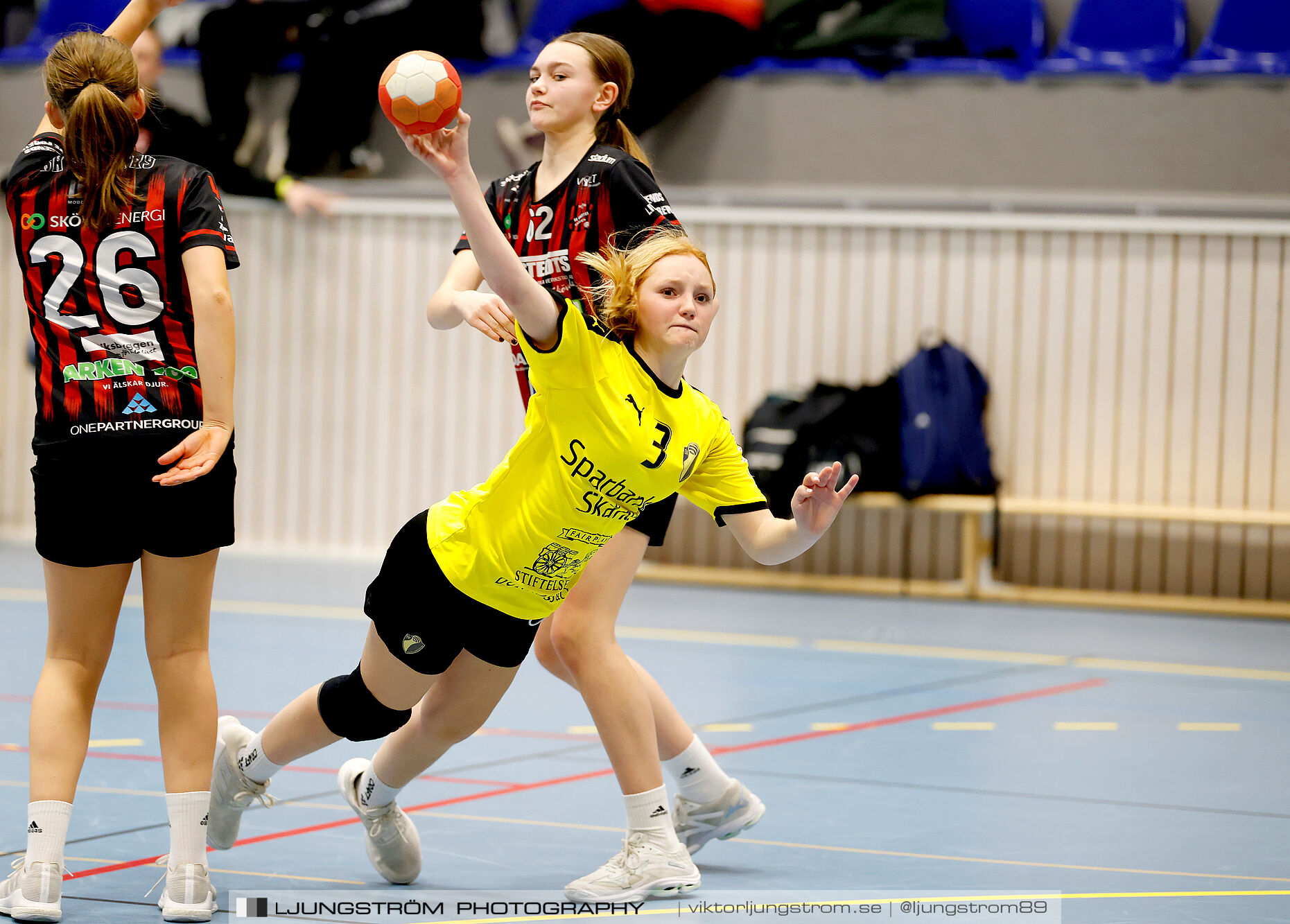 USM F14 Steg 3 HK Country Svart-Eslövs IK 23-19,dam,Kavelbro Arena Skövde,Skövde,Sverige,Ungdoms-SM,Handboll,2025,362387