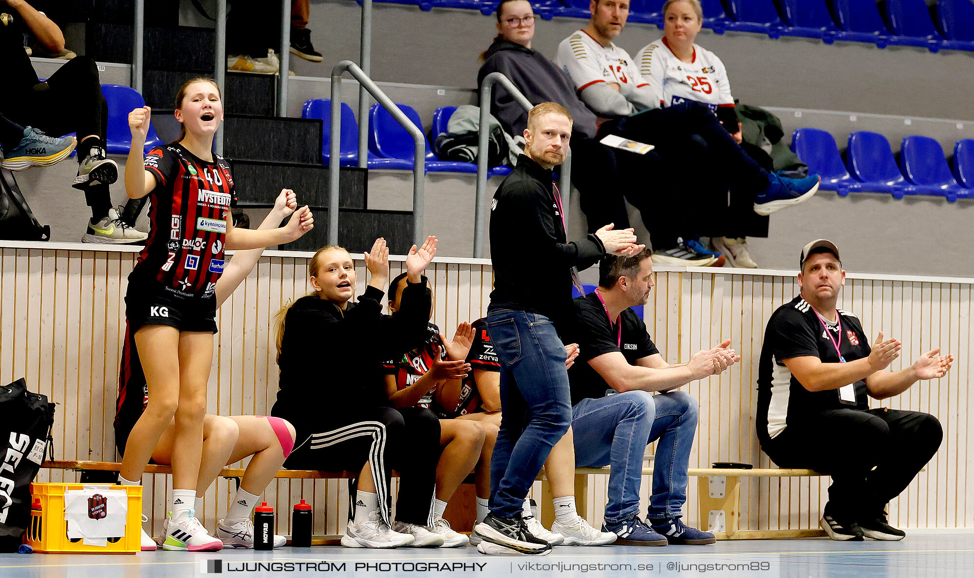 USM F14 Steg 3 HK Country Svart-Eslövs IK 23-19,dam,Kavelbro Arena Skövde,Skövde,Sverige,Ungdoms-SM,Handboll,2025,362465
