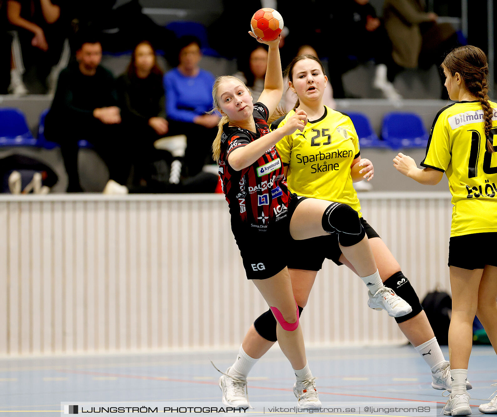 USM F14 Steg 3 HK Country Svart-Eslövs IK 23-19,dam,Kavelbro Arena Skövde,Skövde,Sverige,Ungdoms-SM,Handboll,2025,362476
