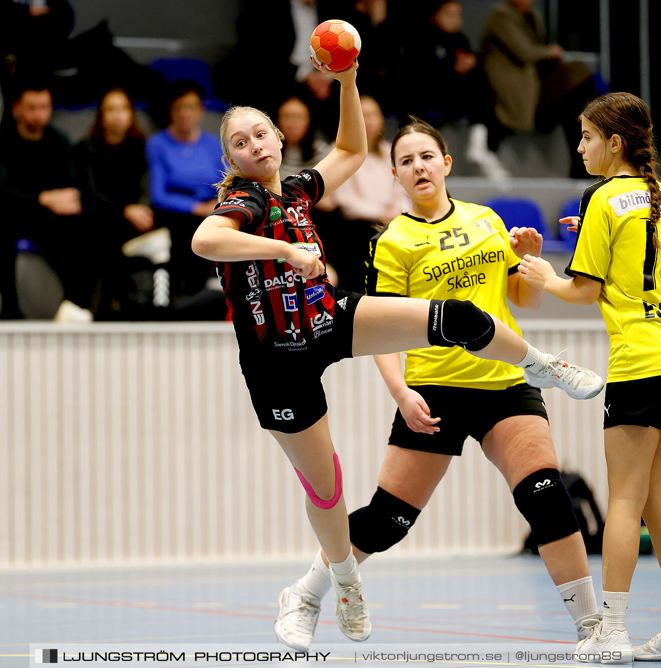 USM F14 Steg 3 HK Country Svart-Eslövs IK 23-19,dam,Kavelbro Arena Skövde,Skövde,Sverige,Ungdoms-SM,Handboll,2025,362477
