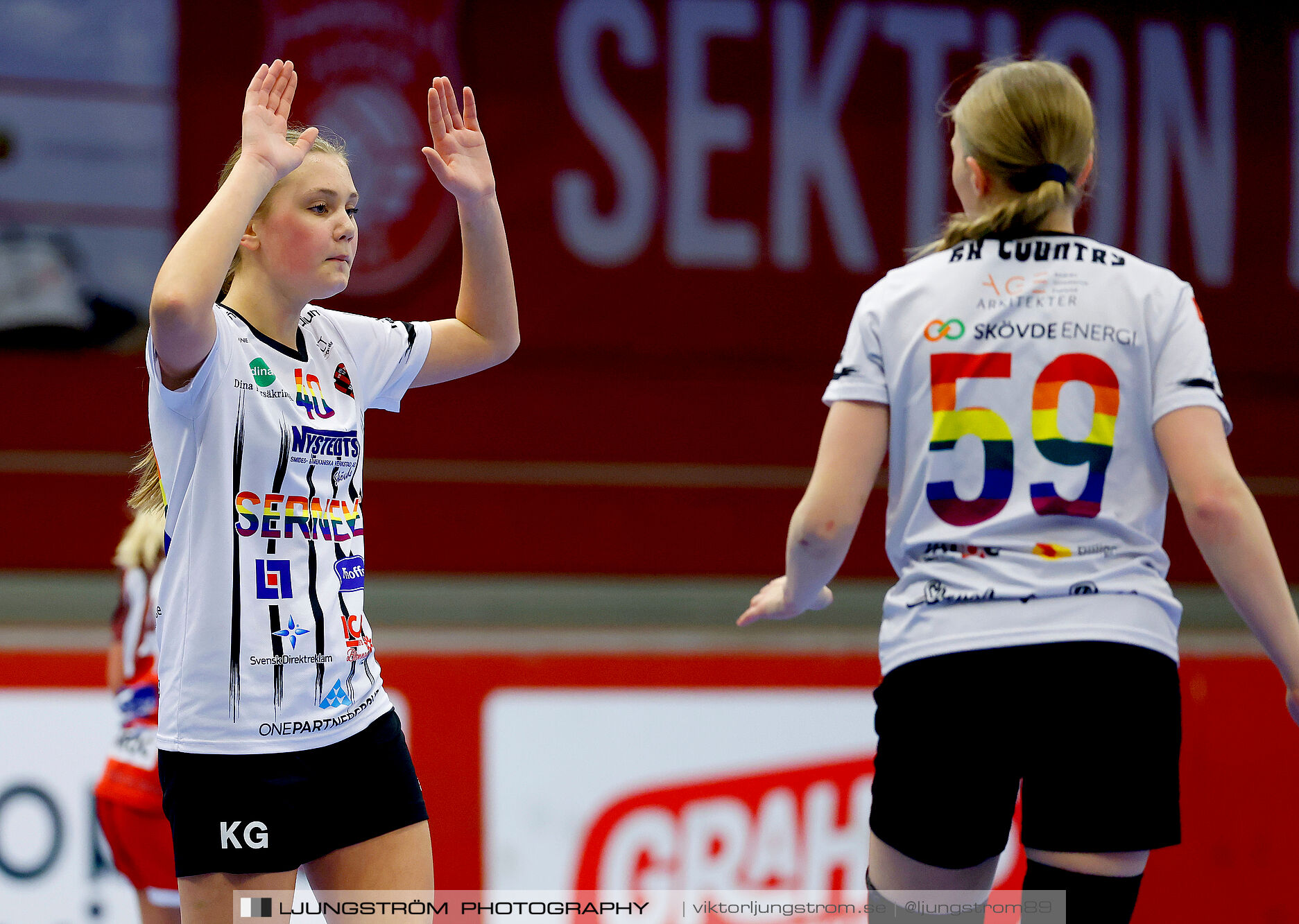 Skövde HF Vit F14-HK Country Svart F14 27-12,dam,Skövde Idrottshall,Skövde,Sverige,Handboll,,2025,363100