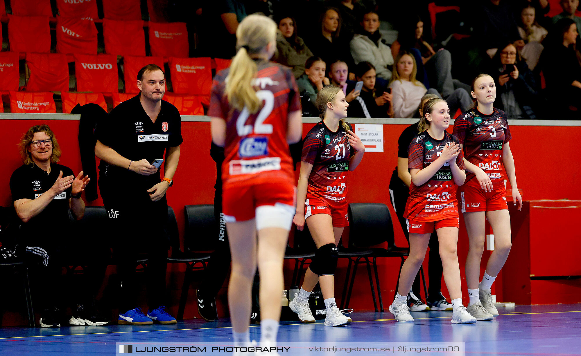 Skövde HF Vit F14-HK Country Svart F14 27-12,dam,Skövde Idrottshall,Skövde,Sverige,Handboll,,2025,363228