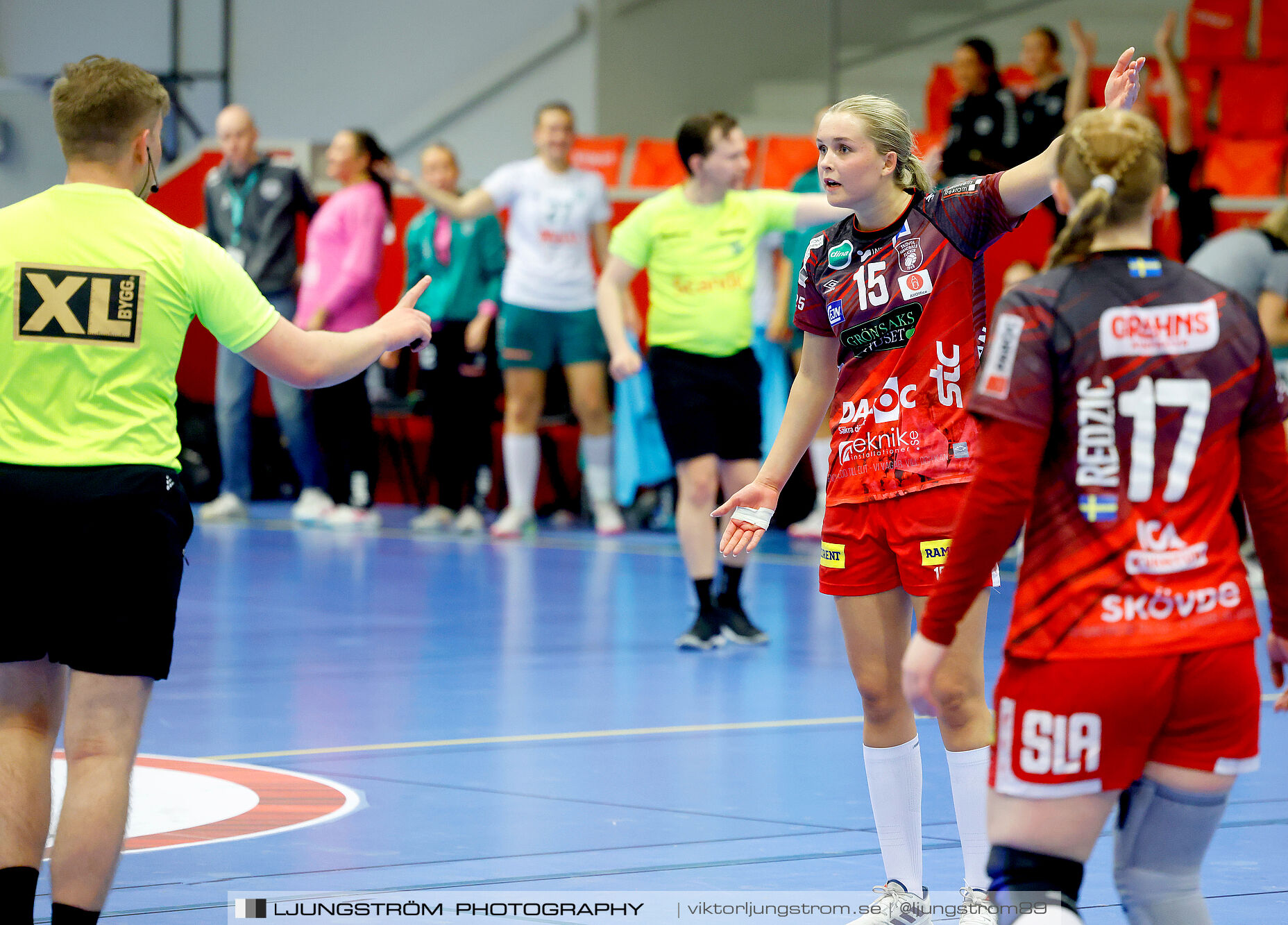 USM F18 Steg 4 Skövde HF-Skuru IK 23-26,dam,Skövde Idrottshall,Skövde,Sverige,Ungdoms-SM,Handboll,2025,369435