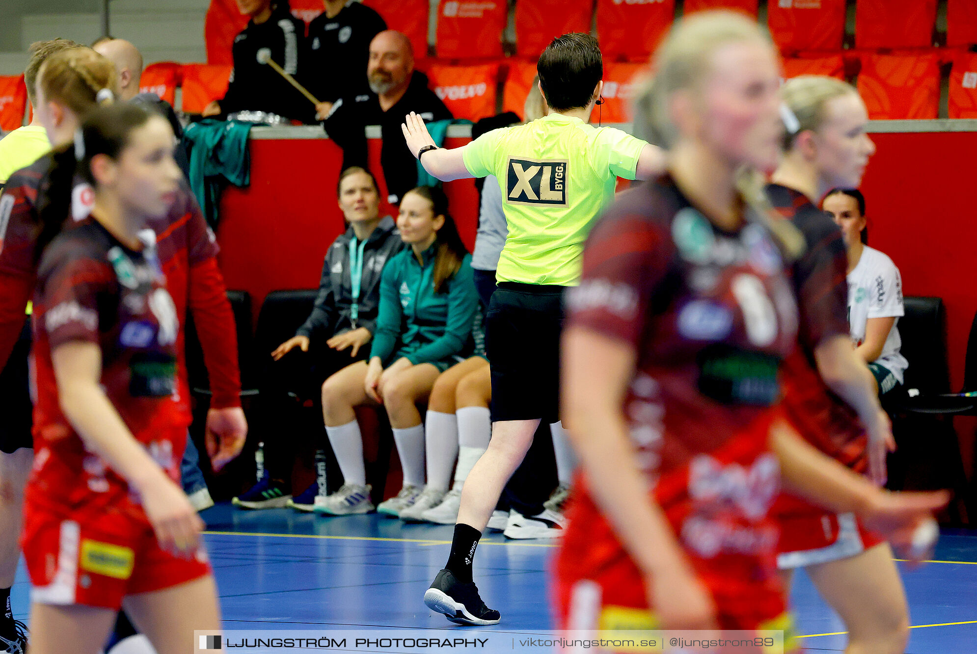 USM F18 Steg 4 Skövde HF-Skuru IK 23-26,dam,Skövde Idrottshall,Skövde,Sverige,Ungdoms-SM,Handboll,2025,369437