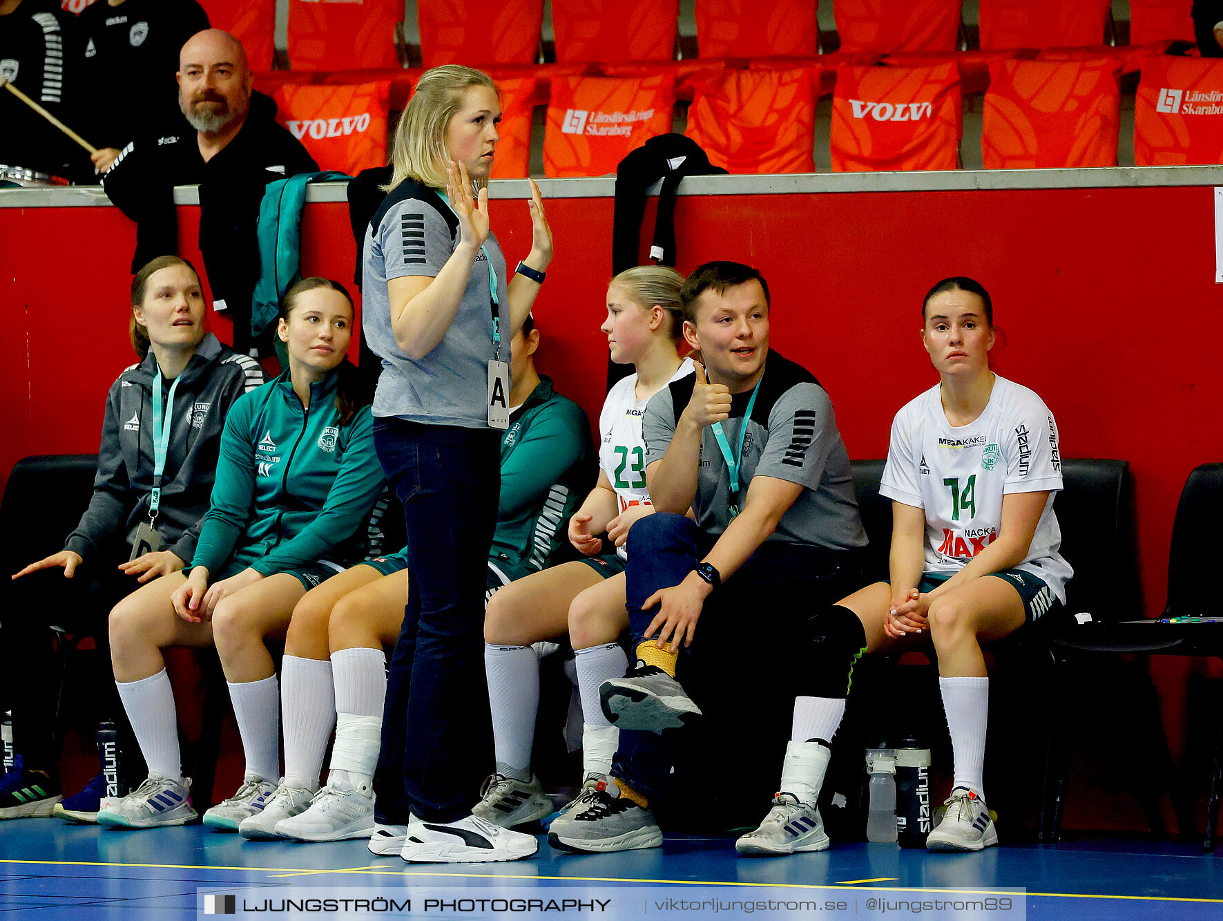 USM F18 Steg 4 Skövde HF-Skuru IK 23-26,dam,Skövde Idrottshall,Skövde,Sverige,Ungdoms-SM,Handboll,2025,369438
