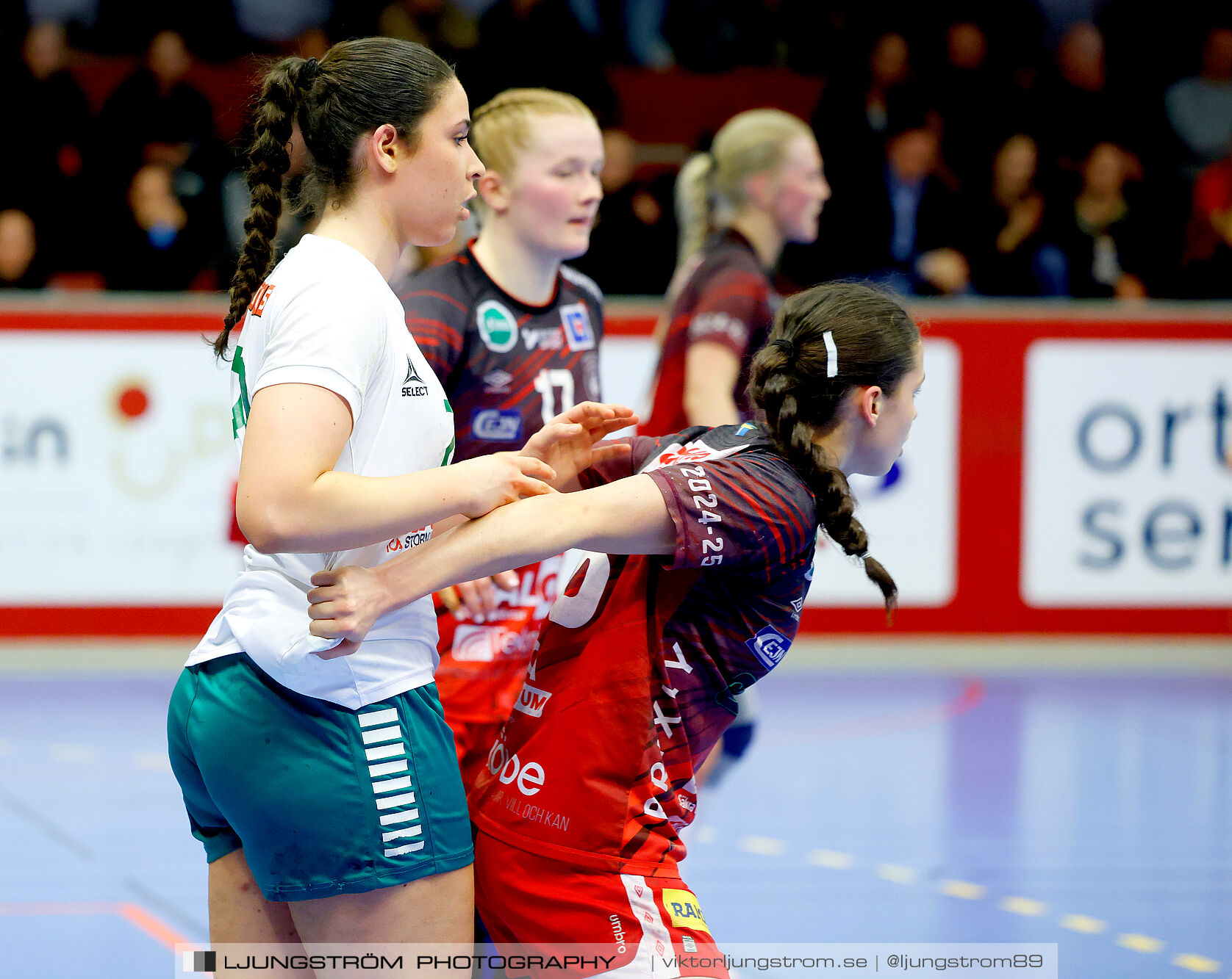 USM F18 Steg 4 Skövde HF-Skuru IK 23-26,dam,Skövde Idrottshall,Skövde,Sverige,Ungdoms-SM,Handboll,2025,369444