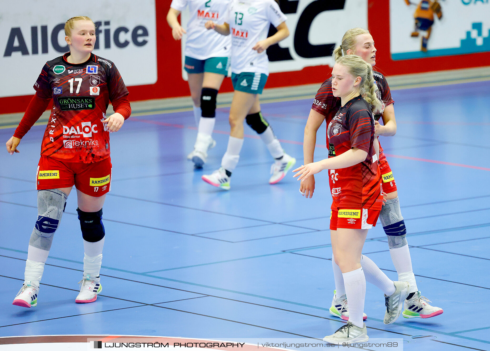 USM F18 Steg 4 Skövde HF-Skuru IK 23-26,dam,Skövde Idrottshall,Skövde,Sverige,Ungdoms-SM,Handboll,2025,369451