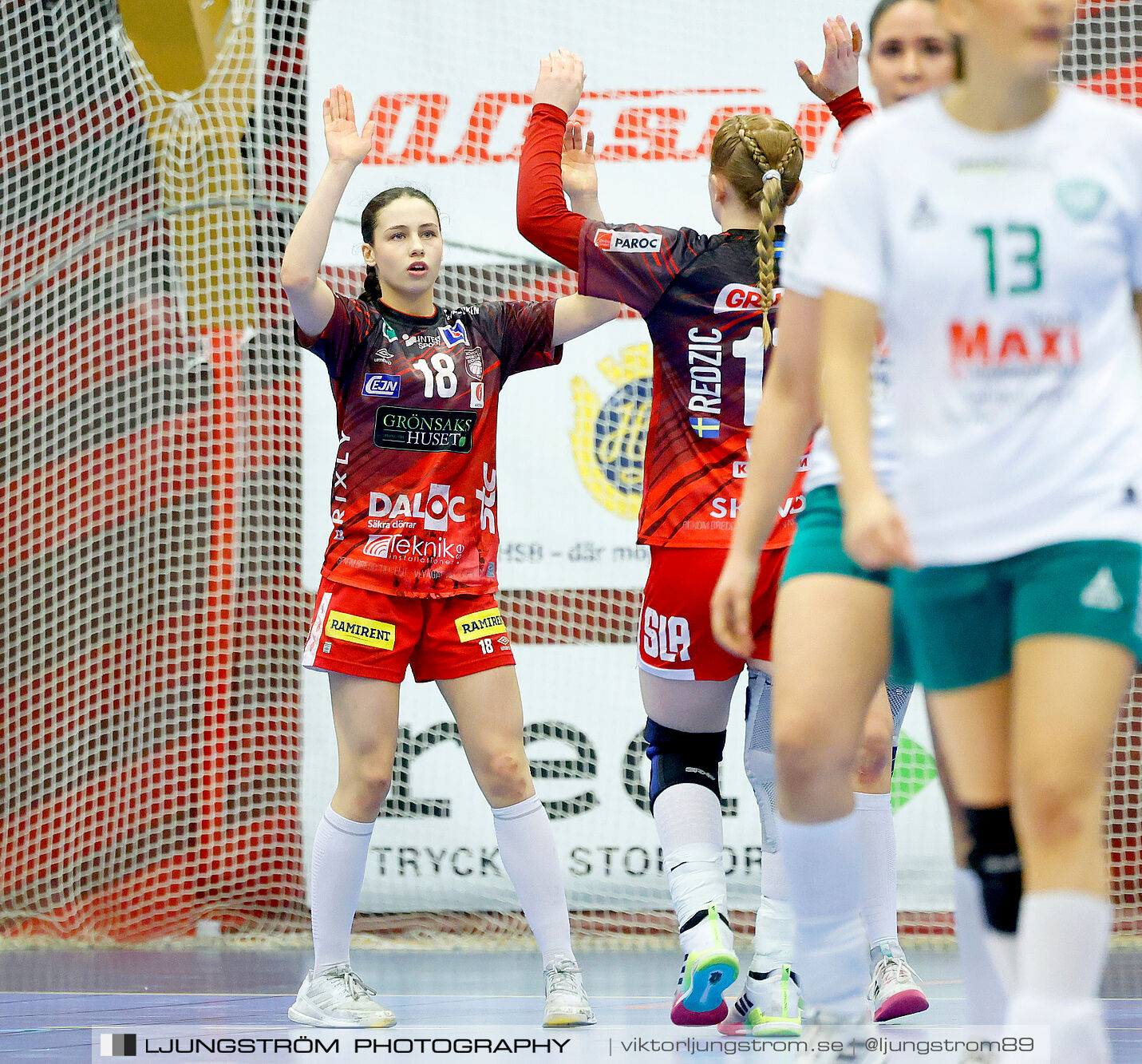 USM F18 Steg 4 Skövde HF-Skuru IK 23-26,dam,Skövde Idrottshall,Skövde,Sverige,Ungdoms-SM,Handboll,2025,369464