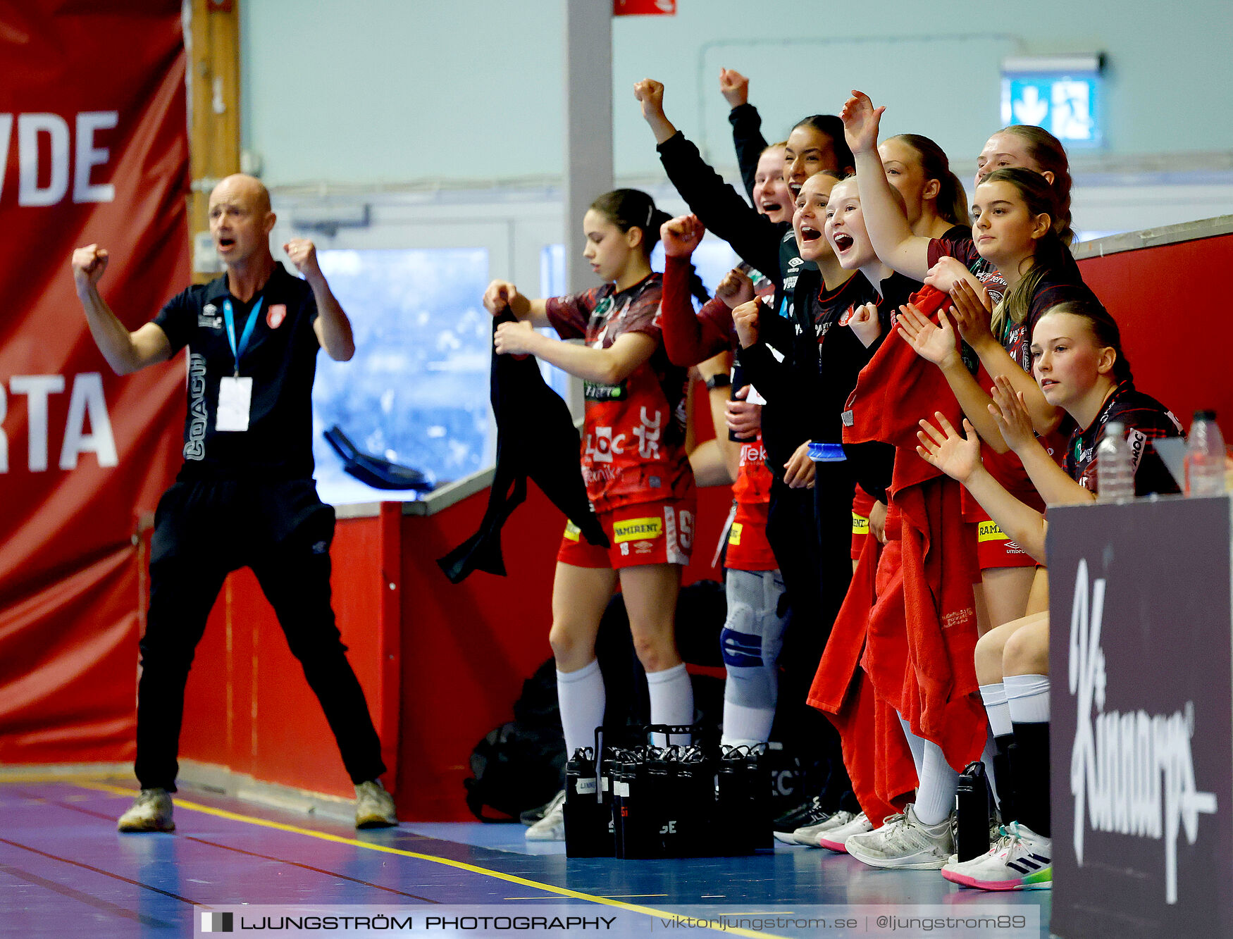 USM F18 Steg 4 Skövde HF-Skuru IK 23-26,dam,Skövde Idrottshall,Skövde,Sverige,Ungdoms-SM,Handboll,2025,369479