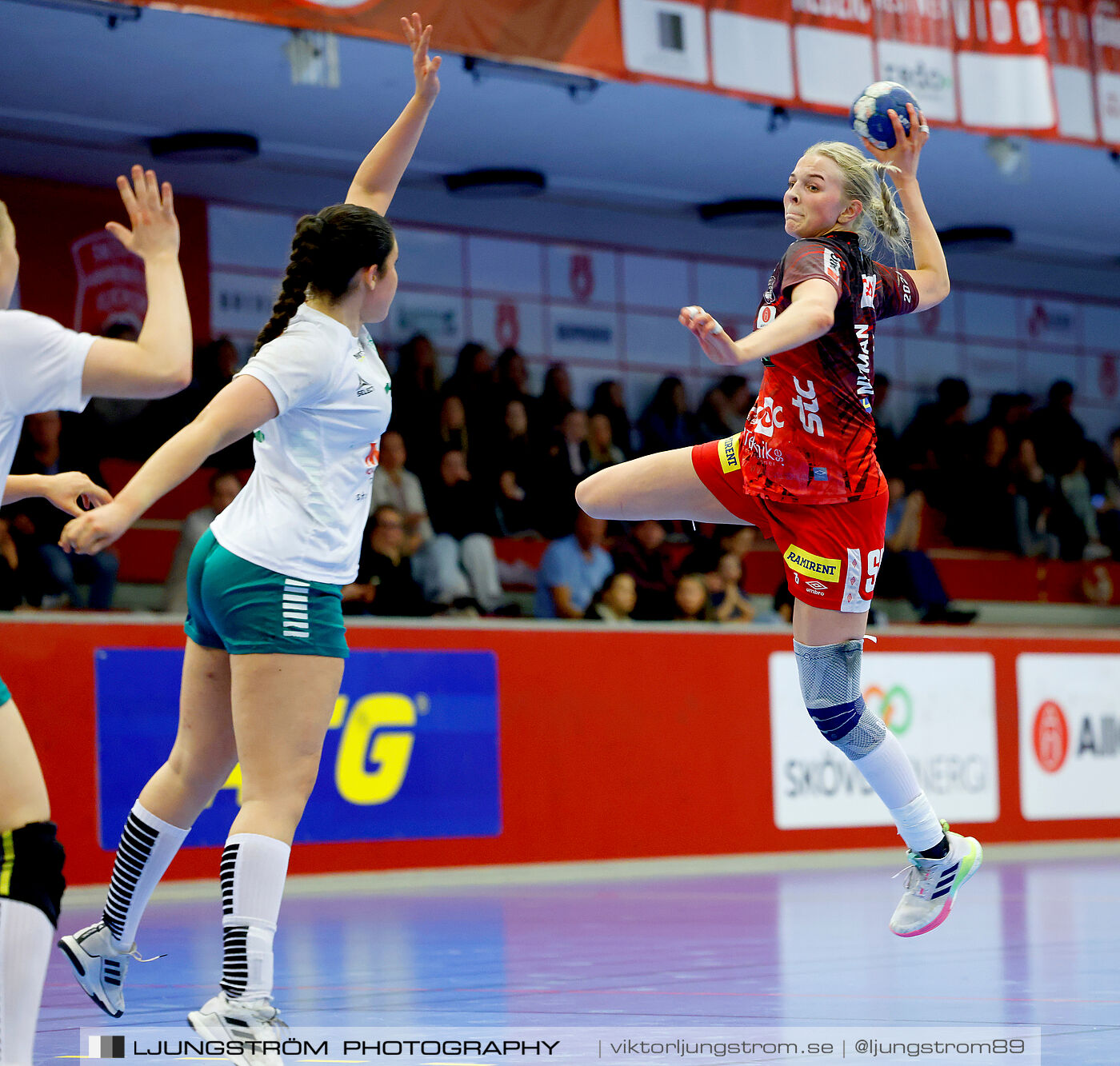 USM F18 Steg 4 Skövde HF-Skuru IK 23-26,dam,Skövde Idrottshall,Skövde,Sverige,Ungdoms-SM,Handboll,2025,369494
