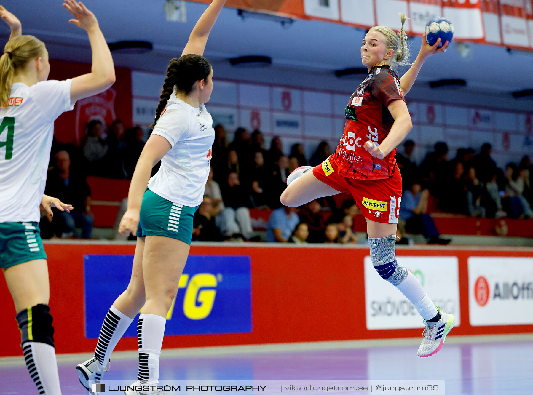 USM F18 Steg 4 Skövde HF-Skuru IK 23-26,dam,Skövde Idrottshall,Skövde,Sverige,Ungdoms-SM,Handboll,2025,369495