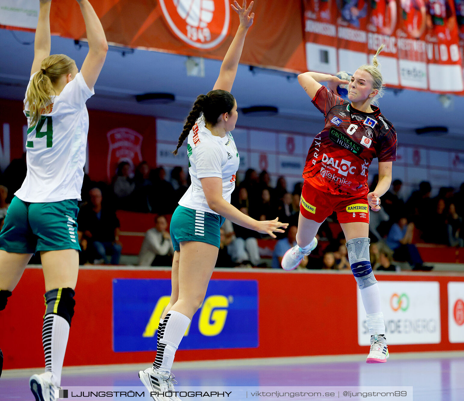 USM F18 Steg 4 Skövde HF-Skuru IK 23-26,dam,Skövde Idrottshall,Skövde,Sverige,Ungdoms-SM,Handboll,2025,369497