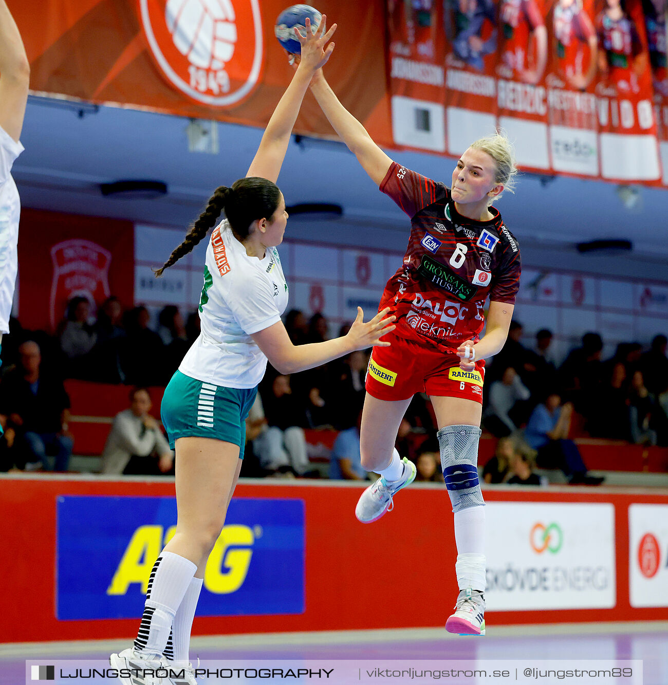 USM F18 Steg 4 Skövde HF-Skuru IK 23-26,dam,Skövde Idrottshall,Skövde,Sverige,Ungdoms-SM,Handboll,2025,369498
