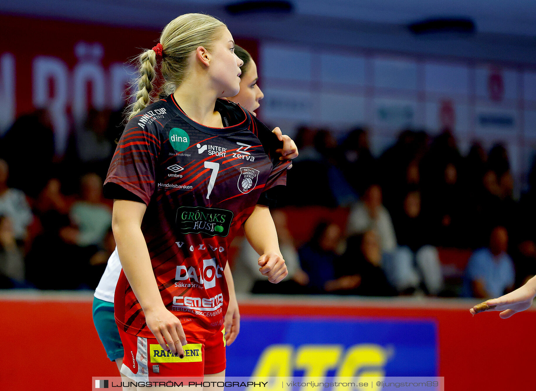 USM F18 Steg 4 Skövde HF-Skuru IK 23-26,dam,Skövde Idrottshall,Skövde,Sverige,Ungdoms-SM,Handboll,2025,369503